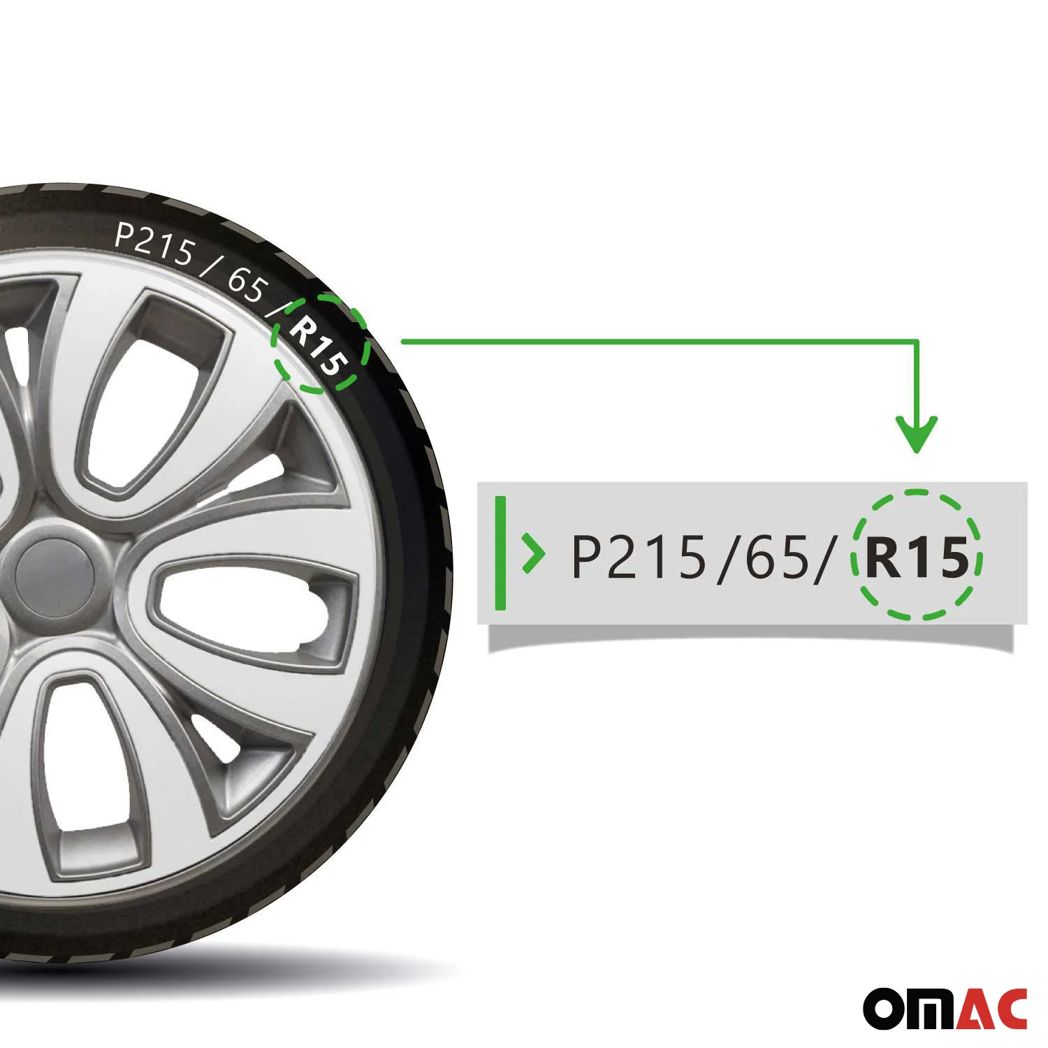 4x Radblenden Radkappen Radzierblenden für 15" Zoll Stahlfelgen Silber weiß - Image 5