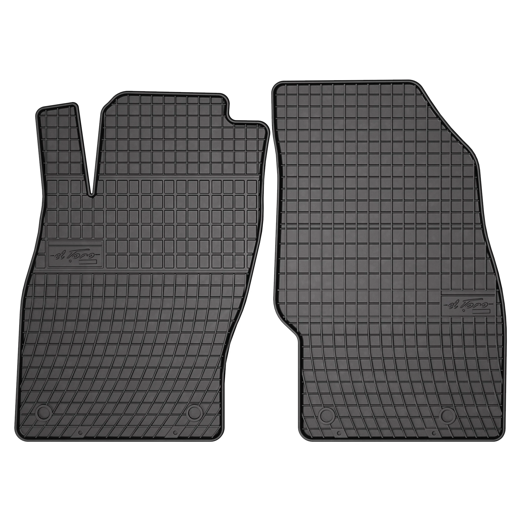 OMAC Gummi Fußmatten für Opel Corsa D 2006-2014 Automatten Gummi Schwarz 2tlg