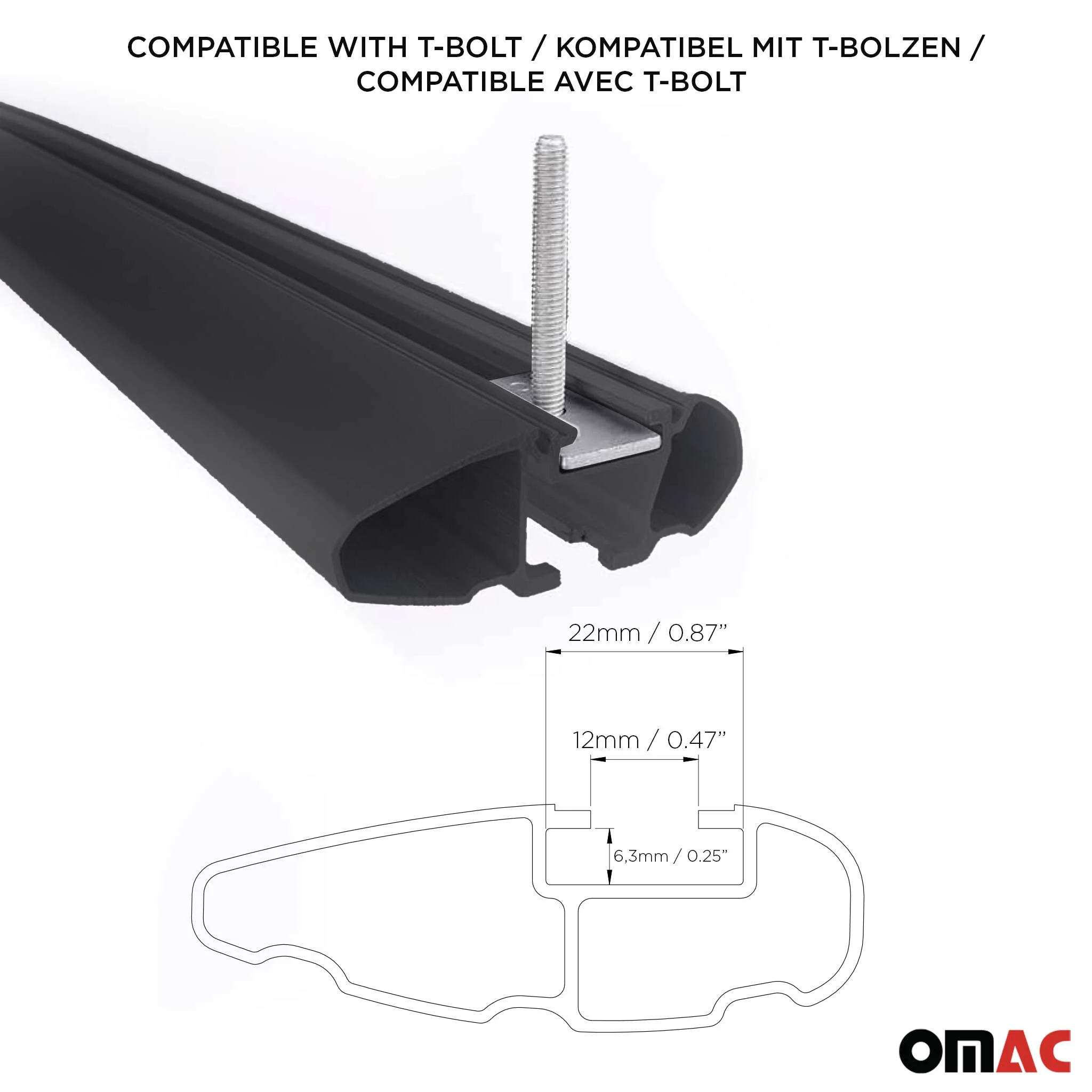 Dachträger Grundträger für Ford Galaxy 2006-2015 Schwarz Alu 2 tlg - Image 5