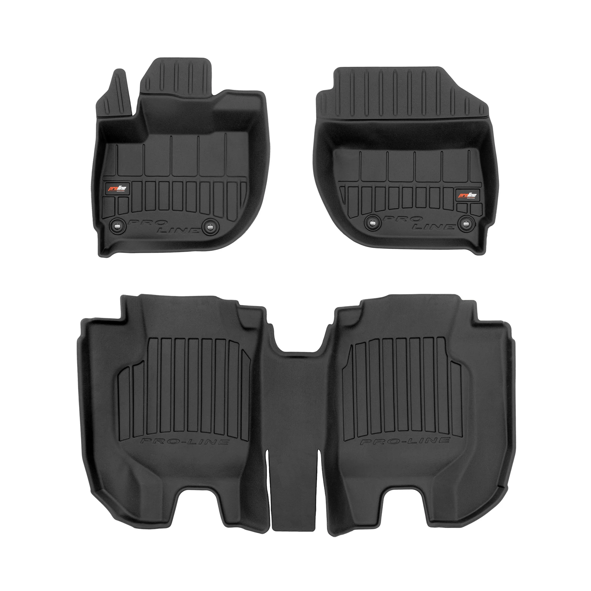 OMAC Gummi Fußmatten für Honda HR-V 2013-2021 Premium TPE Automatten Schwarz 3x