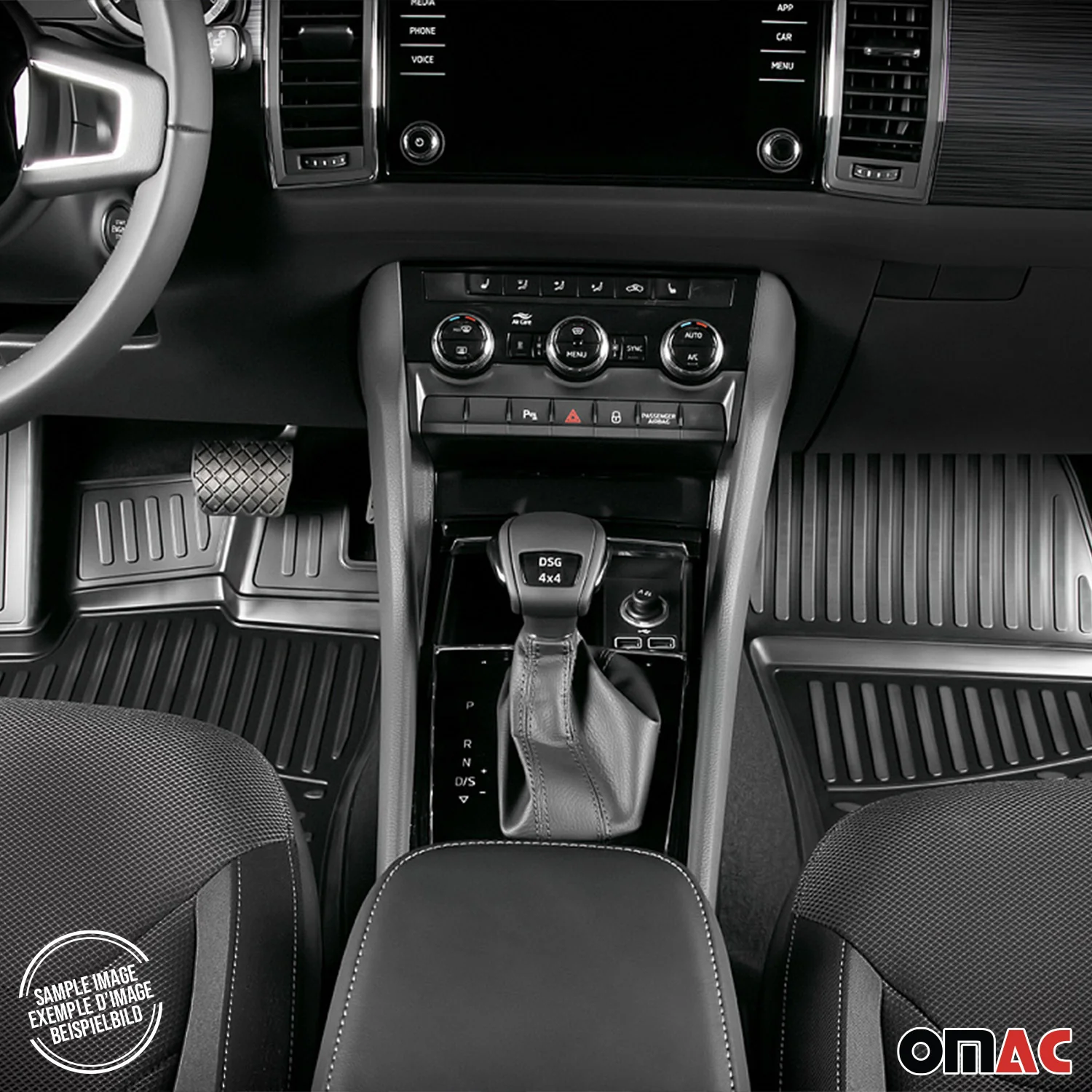 OMAC Gummi Fußmatten für Mercedes GLC X253 C253 2015-2022 TPE Automatten - Image 4