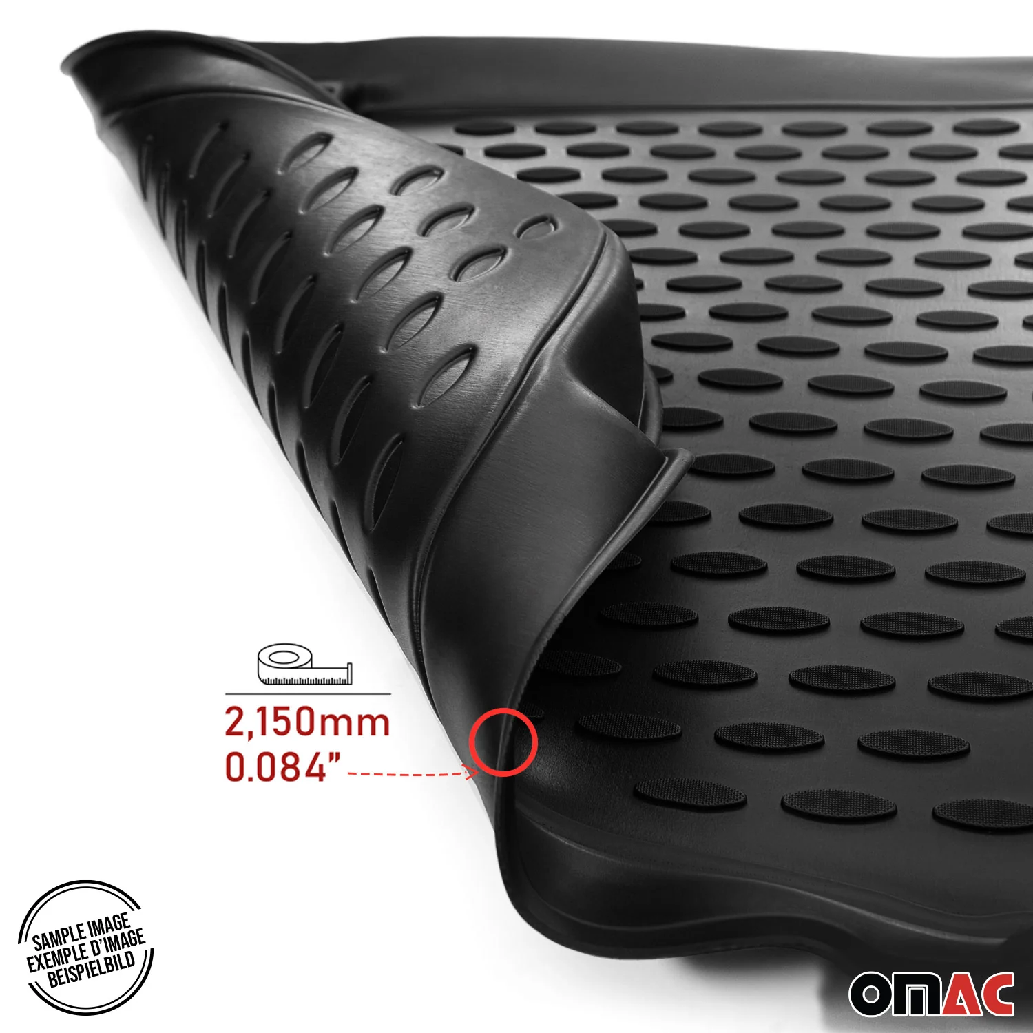 OMAC Gummi Fußmatten für Mercedes GLC X253 C253 2015-2022 TPE Automatten - Image 7