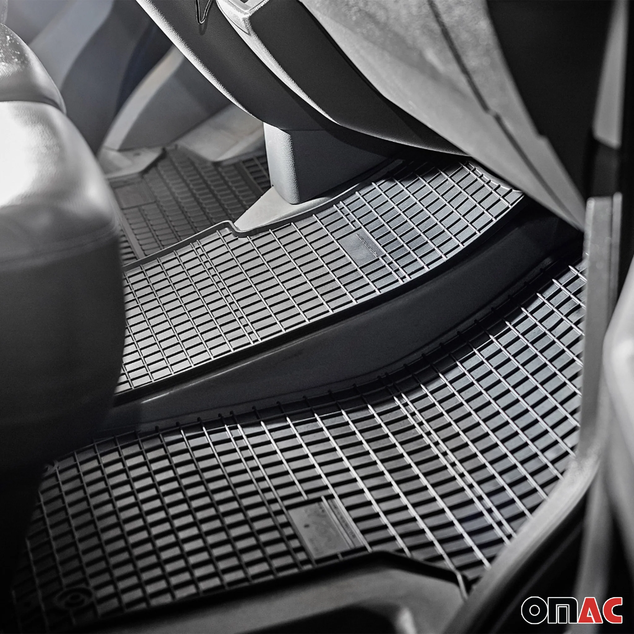 OMAC Gummi Fußmatten für DS DS3 Crossback E-Tense 2018-2022 Automatte Schwarz 4x - Image 7