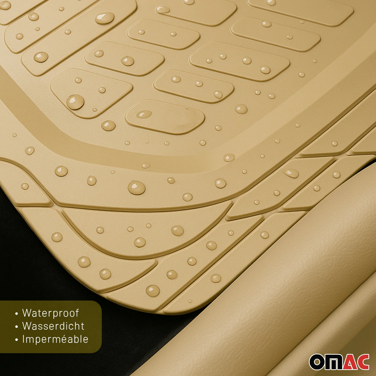 Fußmatten Zuschneidbar Gummi Universal Beige 4 tlg für MG HS 2022-2026 - Image 9