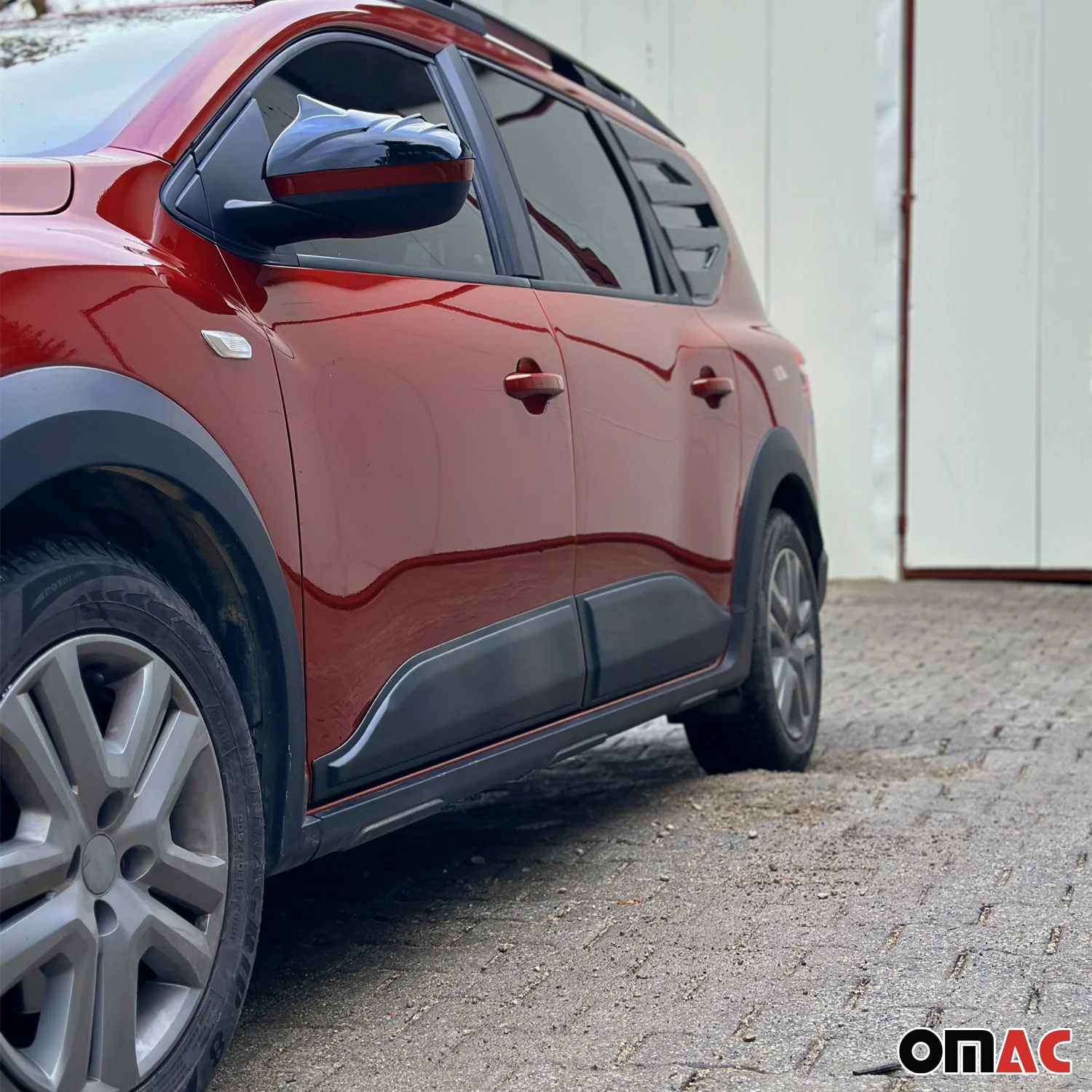 Türschutzleisten Seitenschutz für Dacia Jogger 2022-2026 ABS Schwarz 4tlg - Image 3