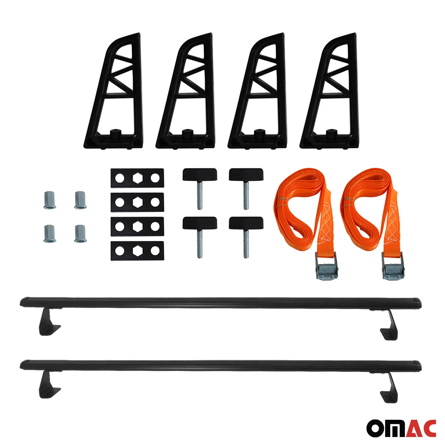 2x Dachträger + Leiterhalter Set für Ford Transit Courier 2014-2023 Schwarz - Image 3