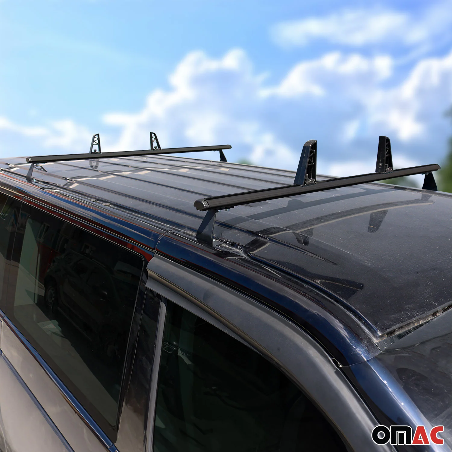 2x Dachträger + Leiterhalter Set für VW T5 T6 T6.1 Transporter 2003-2024 Schwarz - Image 10