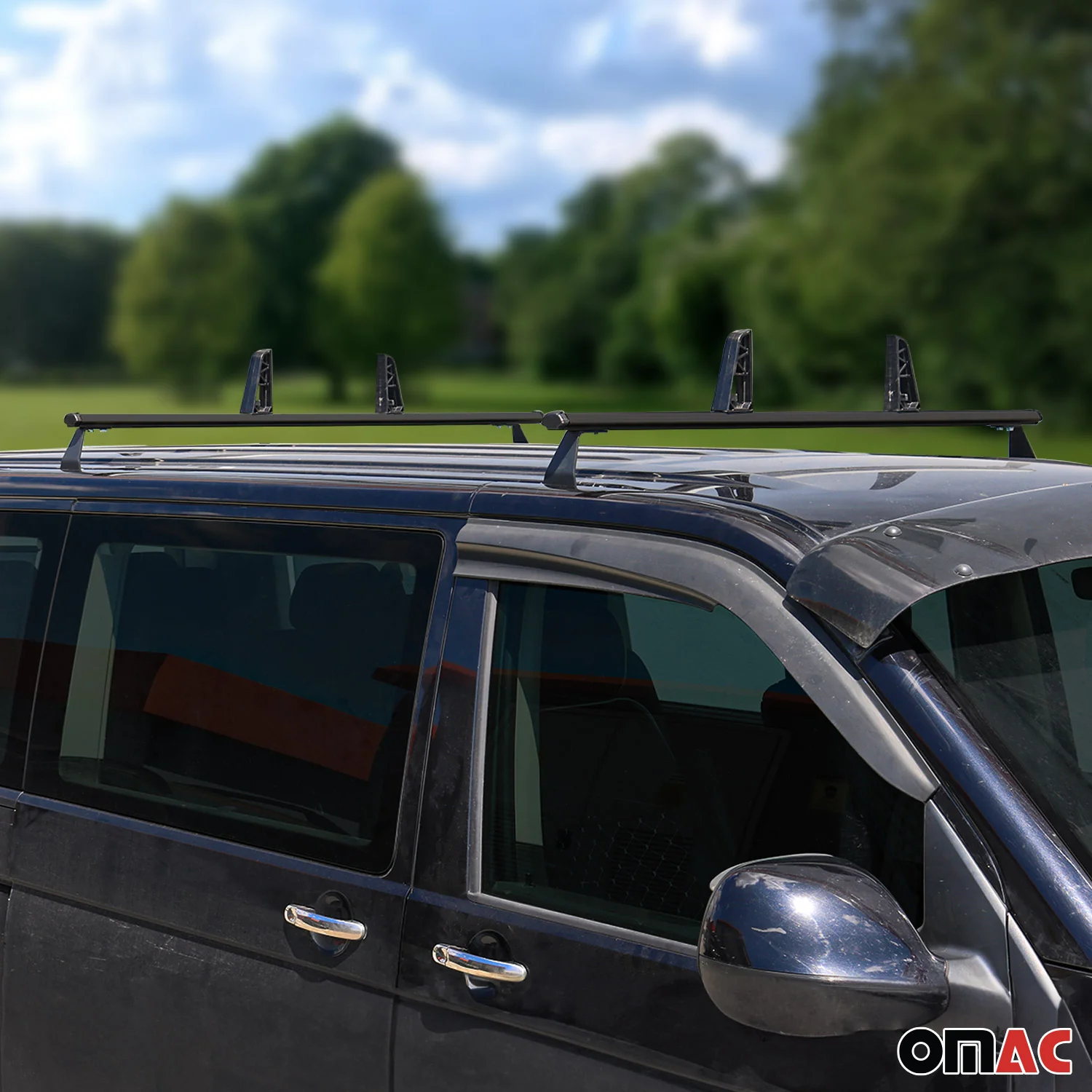 2x Dachträger + Leiterhalter Set für VW T5 T6 T6.1 Transporter 2003-2024 Schwarz - Image 9