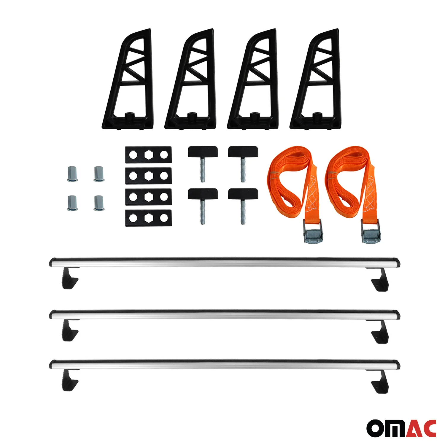 3x Dachträger + Leiterhalter Set für VW T5 T6 T6.1 Transporter 2003-2024 Grau - Image 3