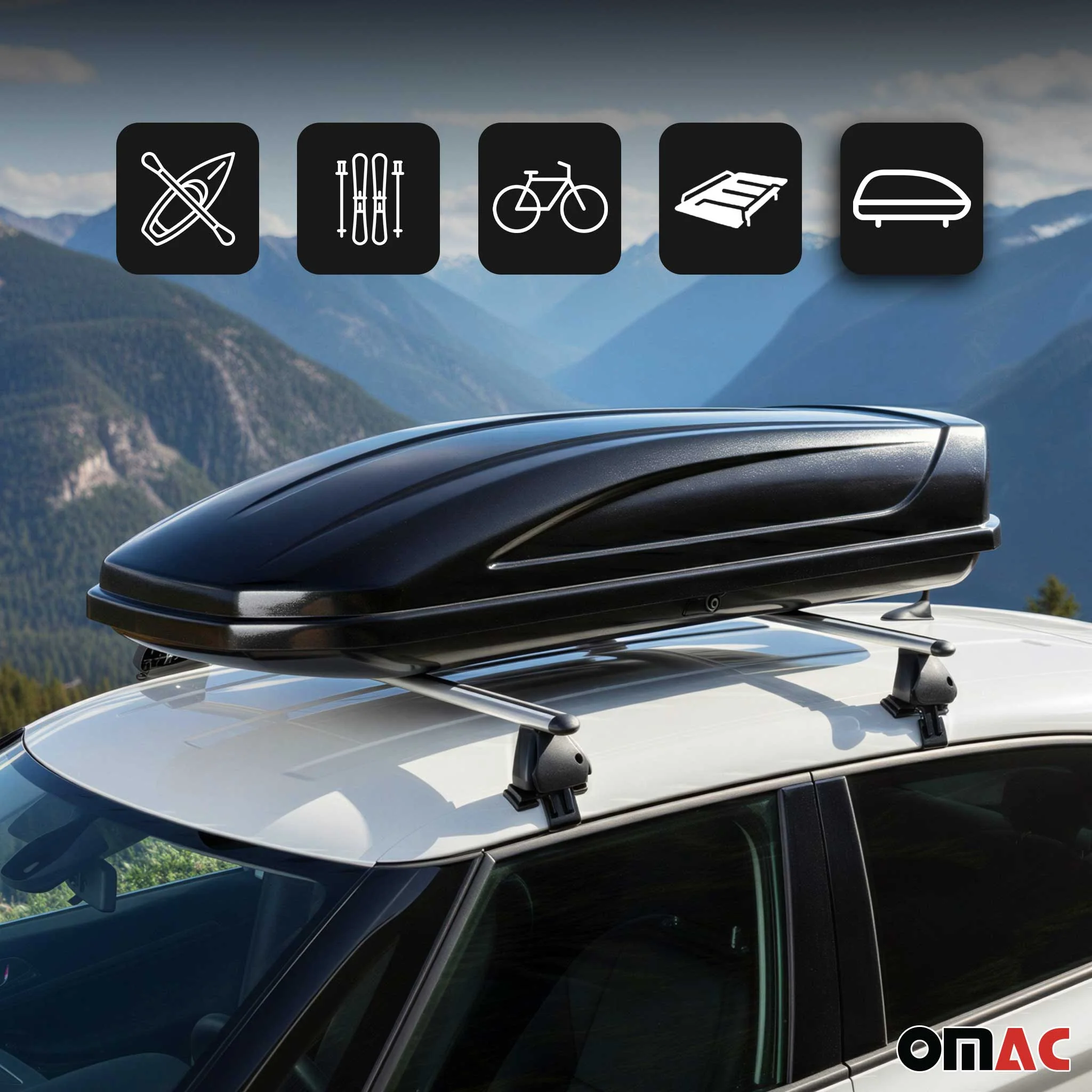 Alu Dachträger für Peugeot 108 2014-2021 5Tür TÜV T-Nut 75 kg 2tlg Silber - Image 7