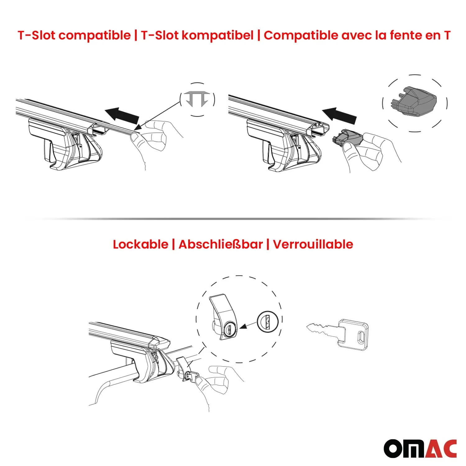 Dachträger Grundtäger für Dodge Journey 2008-2011 5 tür 90kg Alu Schwarz 2x ABE - Image 9
