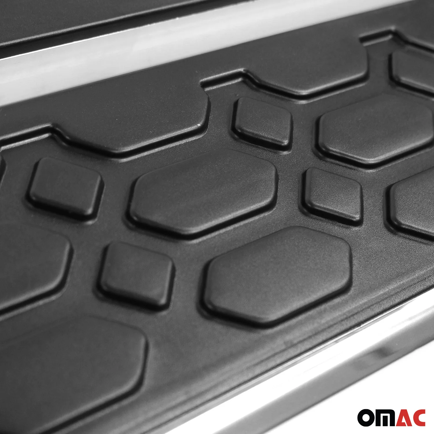 Alu Trittbretter Seitenschweller für Hyundai Santa Fe III 2013-18 Schwarz Silber - Image 9