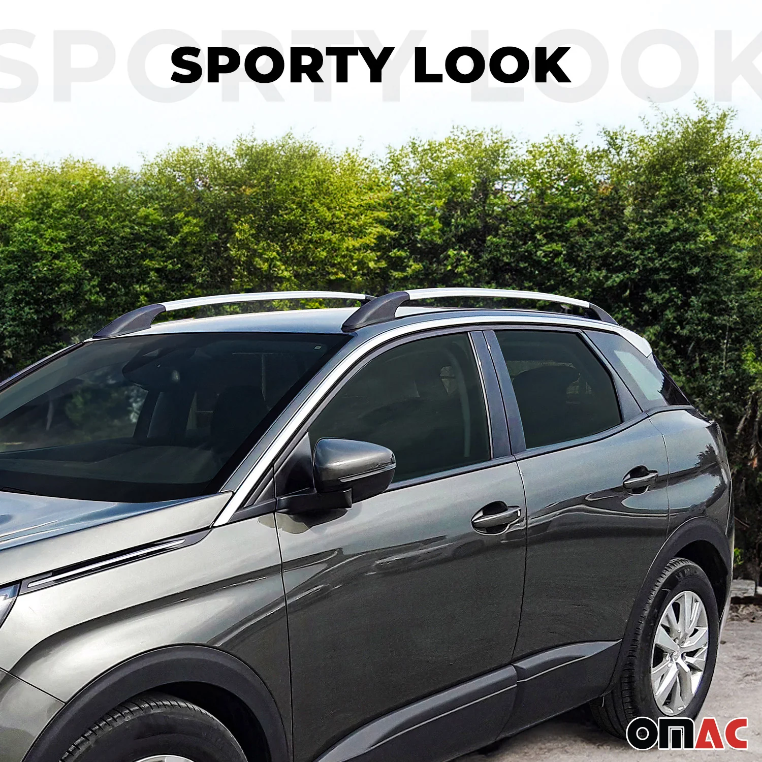 Aluminium Dachreling Relingträger für Citroen C3 Aircross 2017-2024 Silber 2x - Image 2