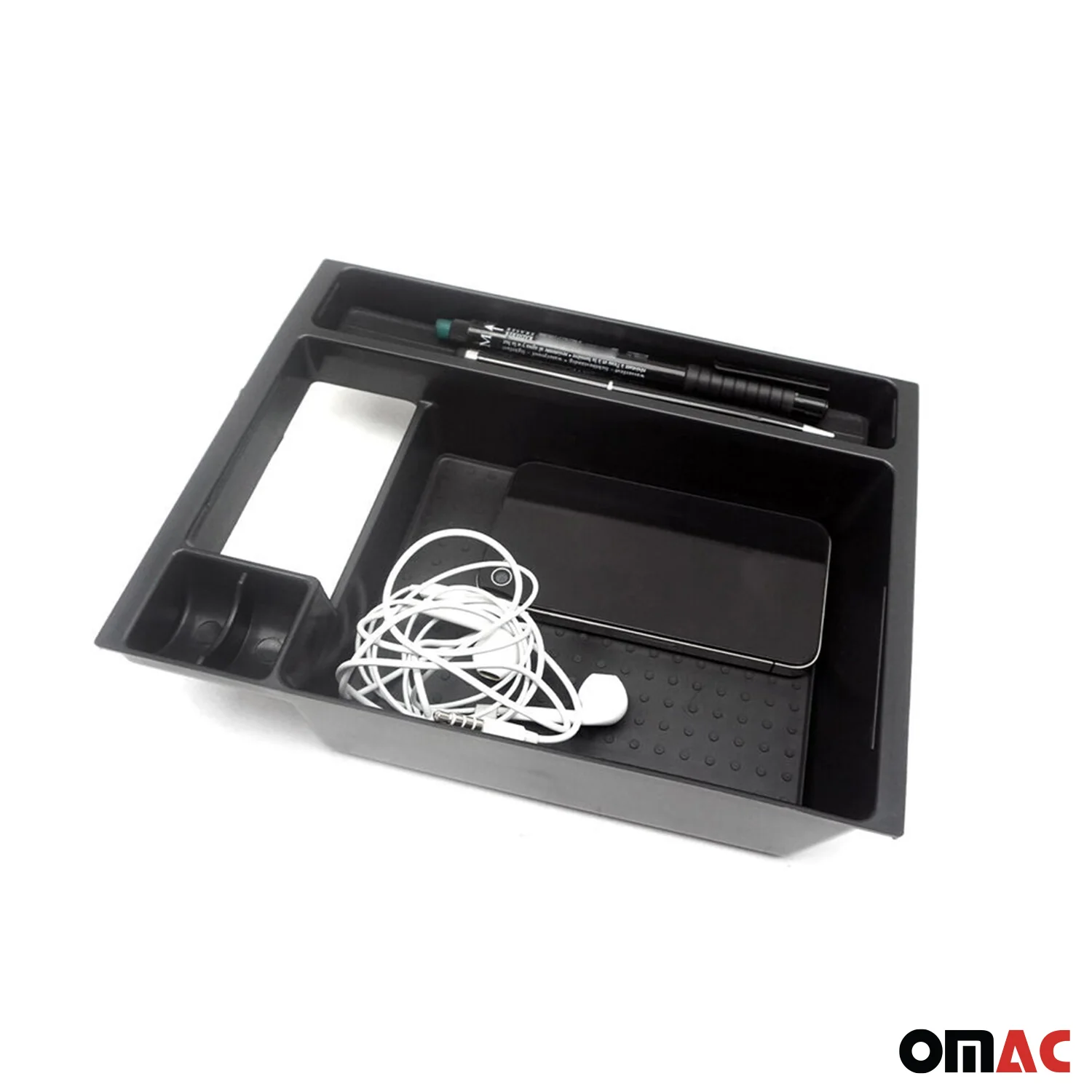 Armauflage Ablagebox Zentrale Storage-Box für Mazda CX-5 2013-2014 ABS Schwarz - Image 4