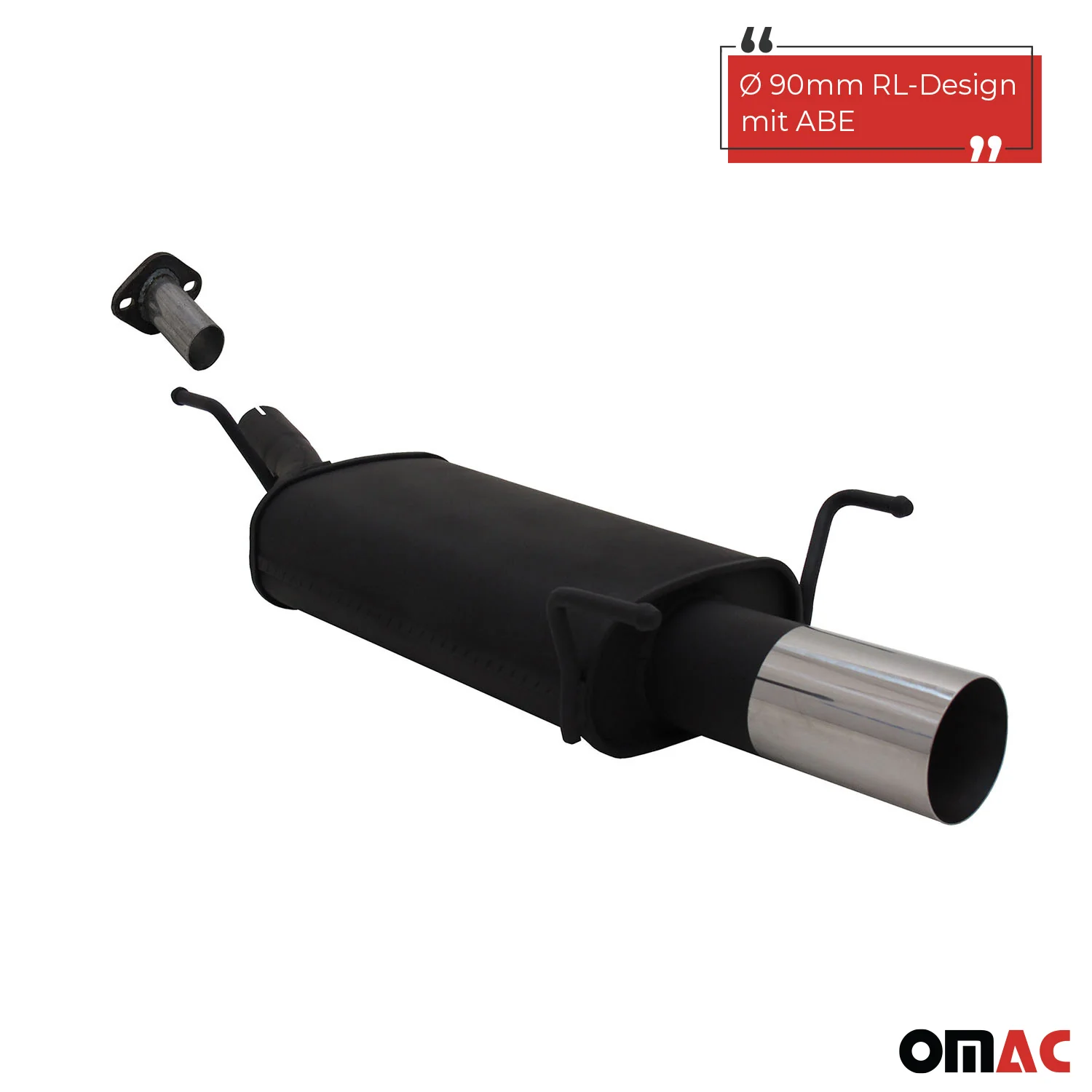 Novus Sportauspuff für Opel Astra G CC Fließheck 1x90mm RL-Design mit ABE - Image 2