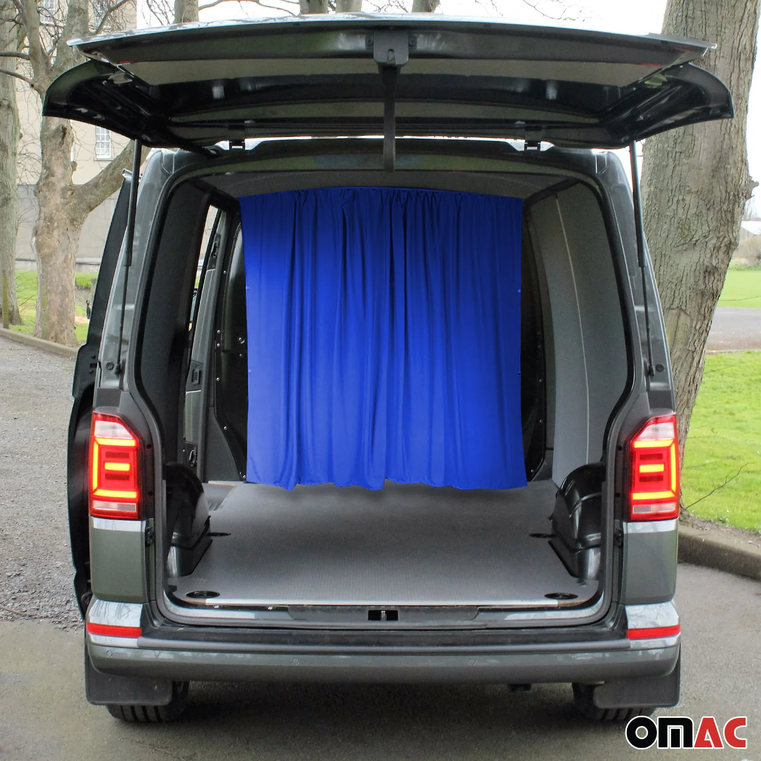 Maß Gardinen für Toyota Proace City Fahrerhaus Führerhaus Abtrennung Dunkelblau - Image 2