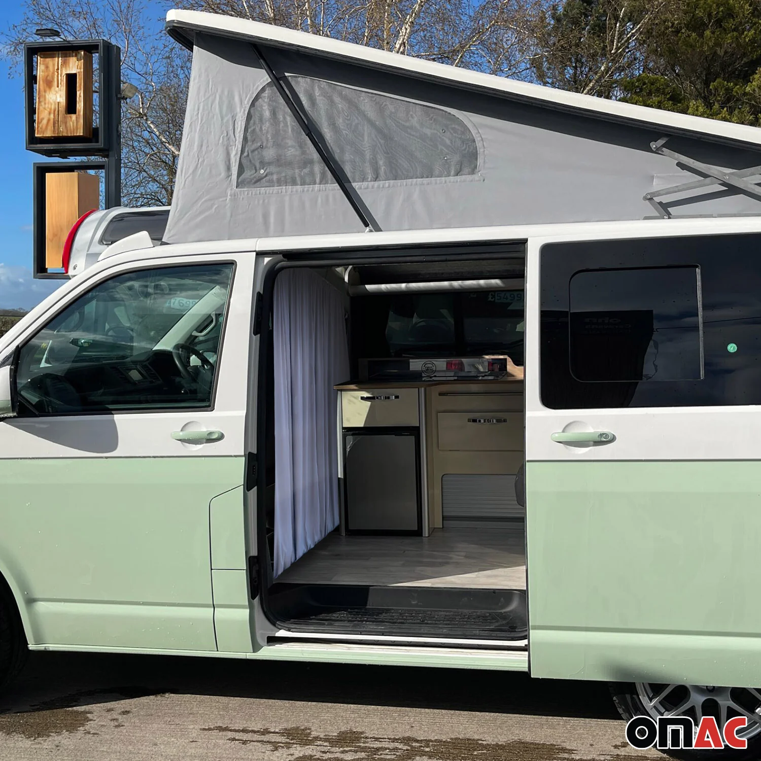 Maß Gardinen für Nissan Interstar H2 Fahrerhaus Abtrennung Sonnenschutz Grau - Image 5