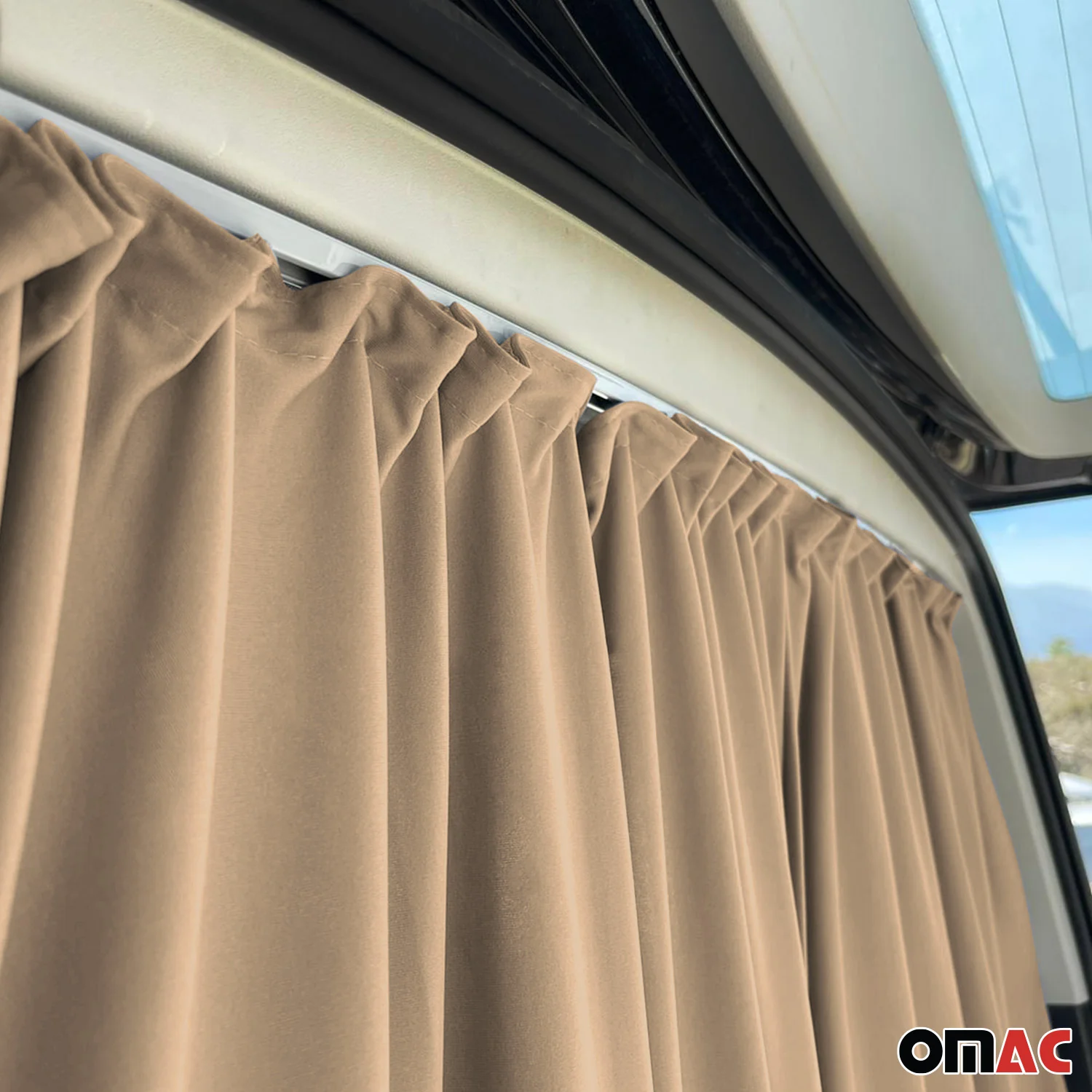 Maß Gardinen Sonnenschutz für Renault Master H2 Heckklappe Vorhänge Beige - Image 6