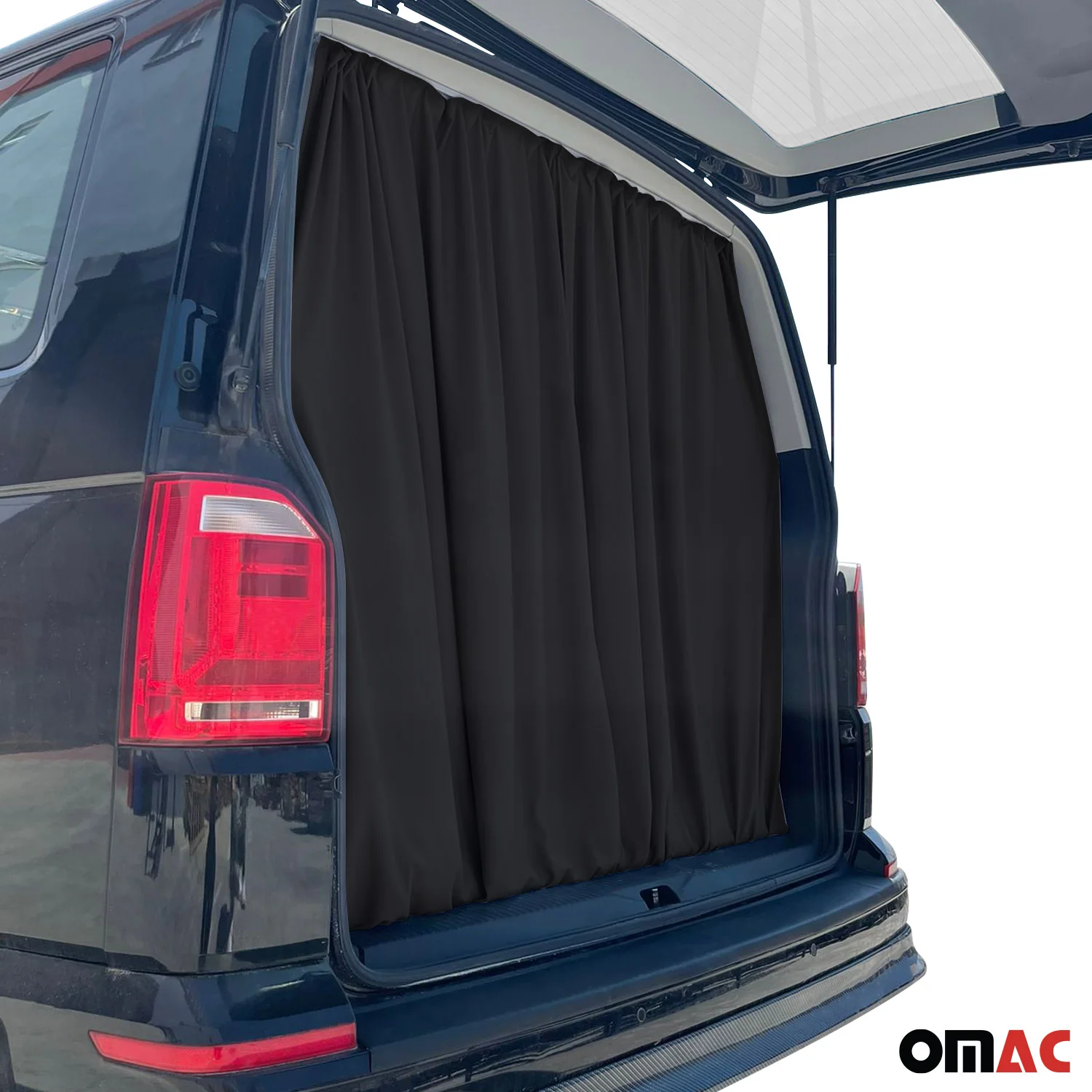 Maß Gardinen Sonnenschutz für VW Crafter H2 Heckklappe Vorhänge Schwarz - Image 5