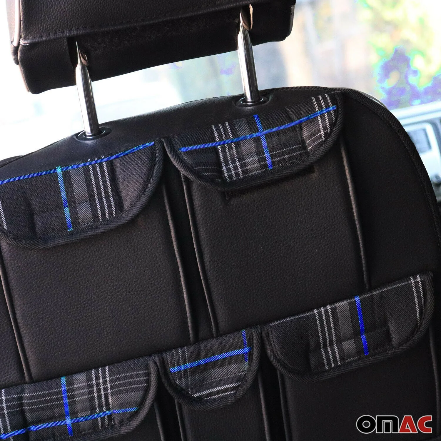 Autositz Organizer Rucksitztasche Organizer mit Tasche für VW T5 2003-2015 Blau - Image 5