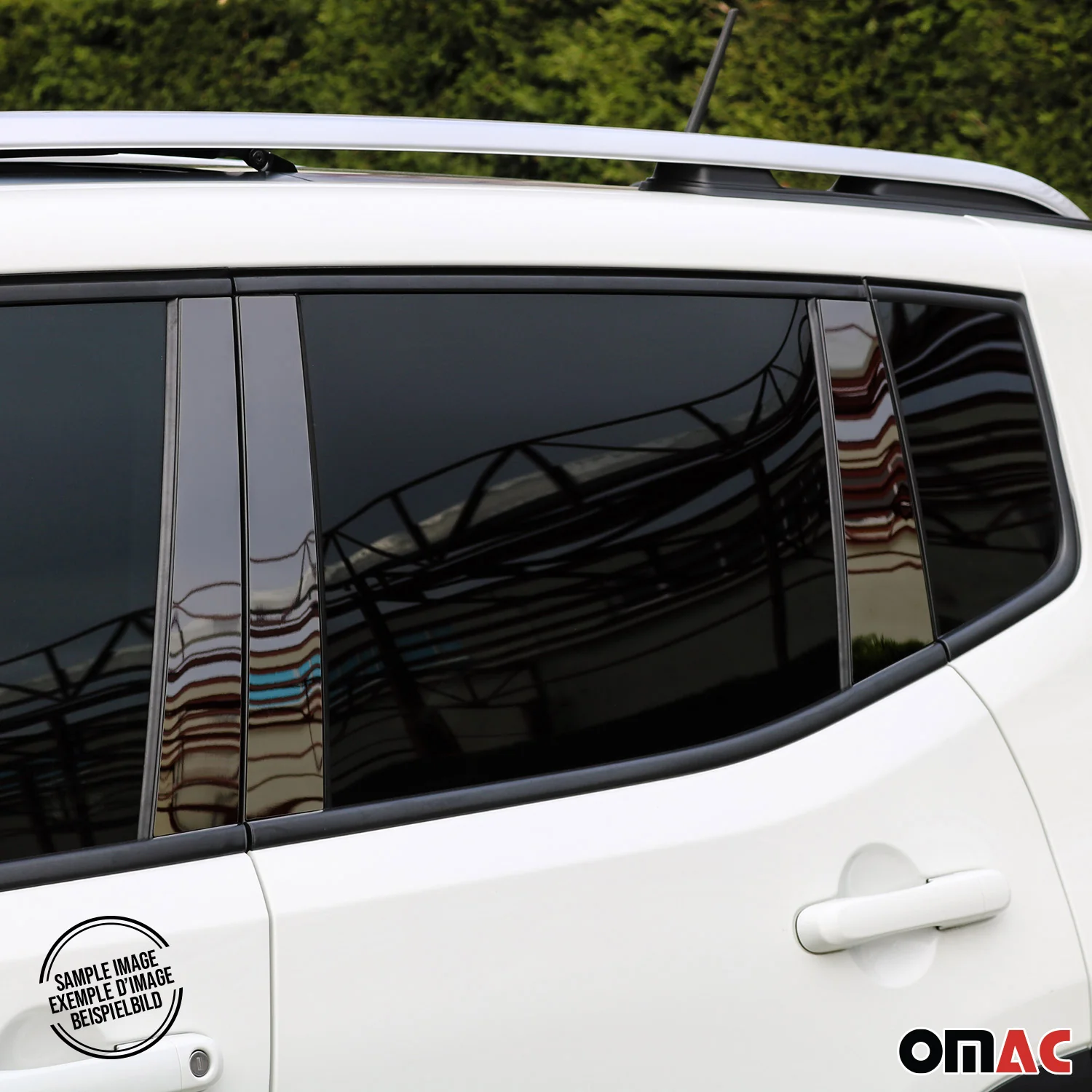 B-Säule Türsäulen Verkleidung für Honda CR-V 2012-2018 Edelstahl Dunkel 6tlg - Image 3