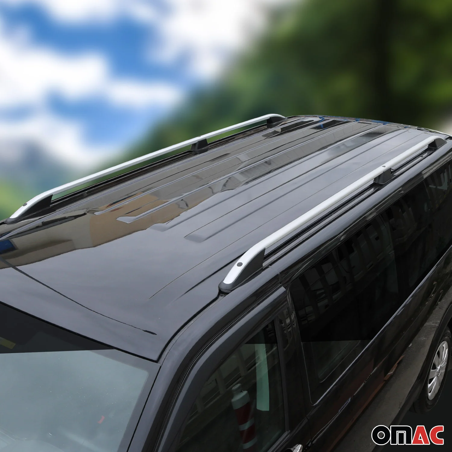 Dachreling Dachgepäckträger für Nissan NV200 2010-2024 Aluminium Silber 2x - Image 2