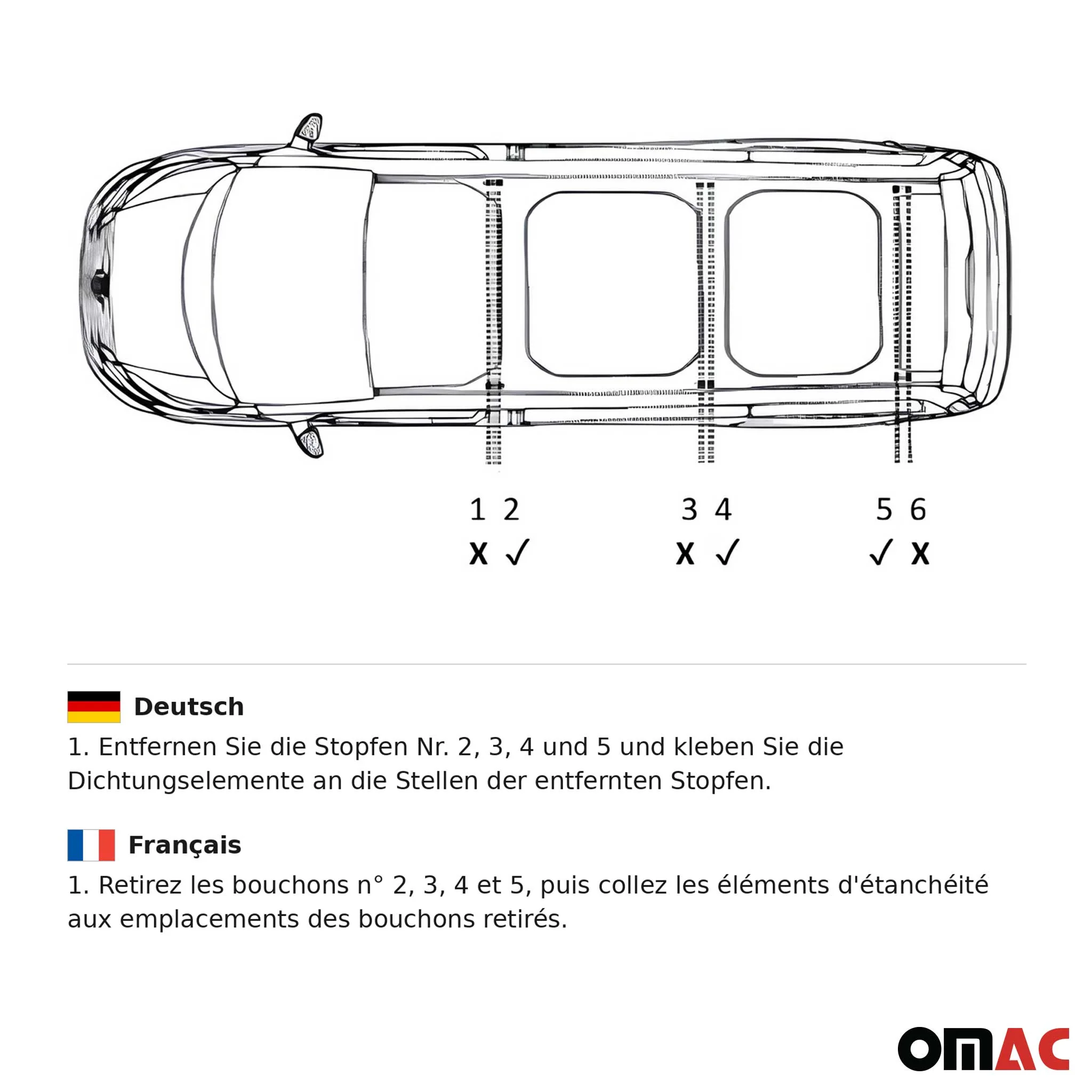 Dachreling für Ford Transit Tourneo Custom 2013-2023 L2 Langer Aluminium Schwarz - Image 4