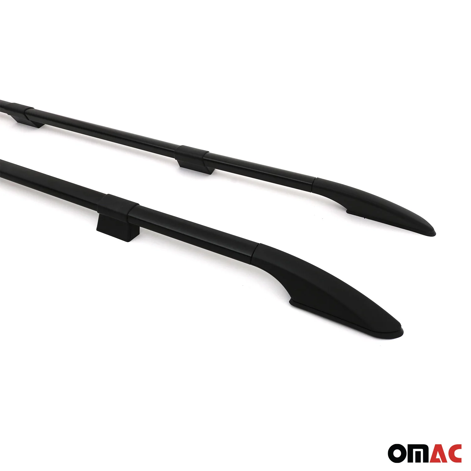 Dachreling Dachgepäckträger für VW Caddy 2015-2020 L2 Langer RS Alu Schwarz - Image 8