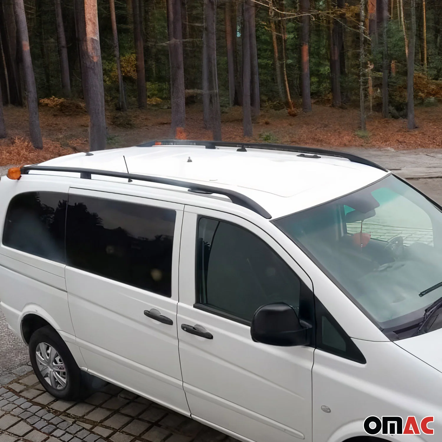 Dachreling Dachgepäckträger für Ford Connect 2002-2014 L1 Alu Schwarz - Image 8