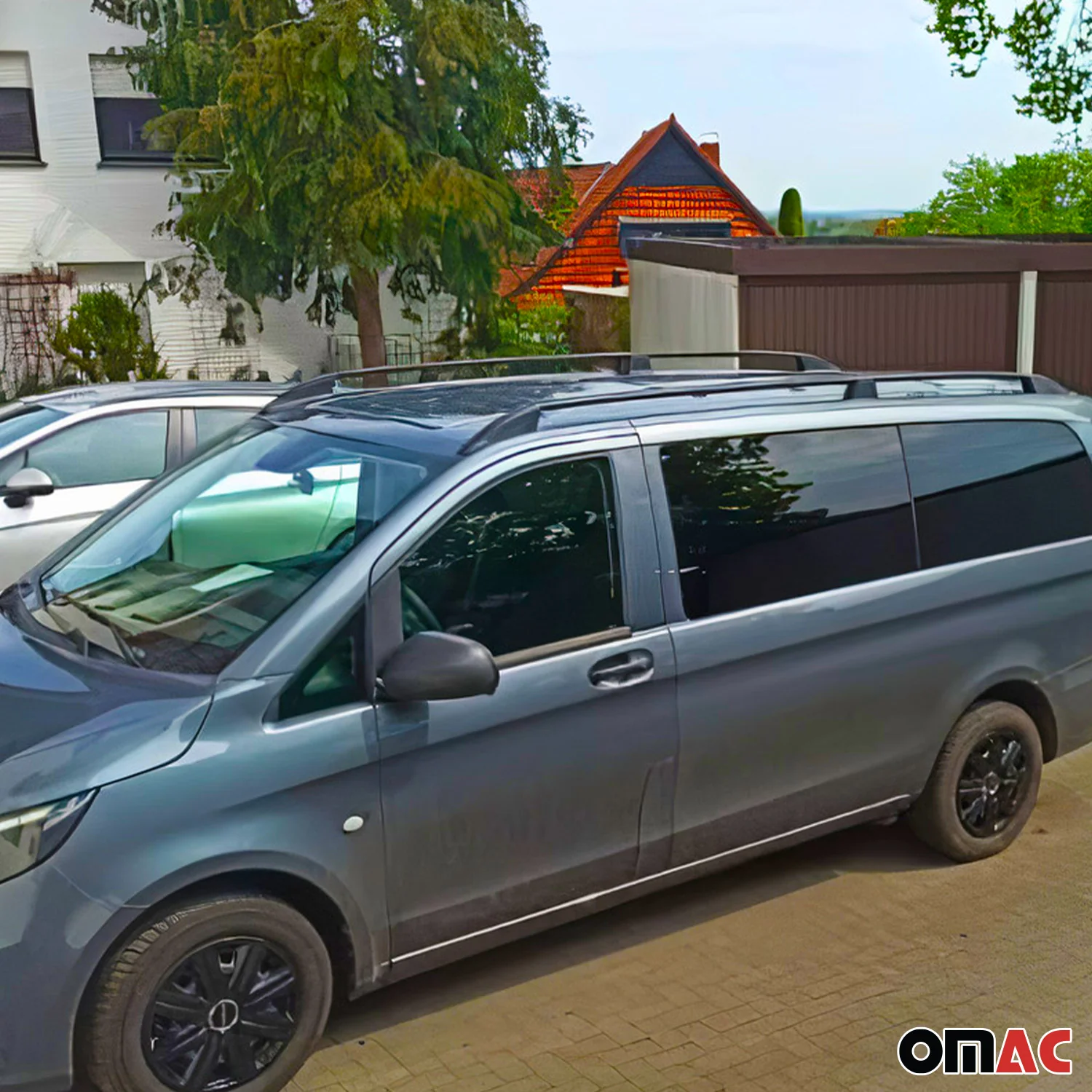 Dachreling Dachgepäckträger für Citroen Jumpy 2007-2017 L2 Langer Alu Schwarz 2x - Image 10