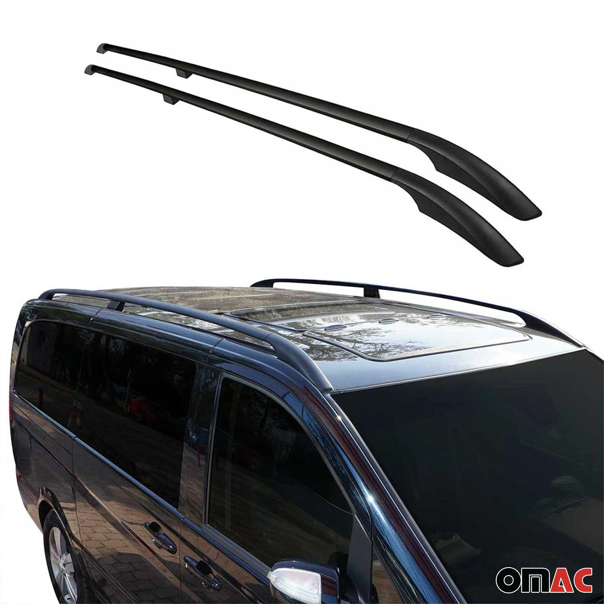 Dachreling Relingträger für VW Amarok 2023-2026 Double Cab Alu Schwarz 2 tlg - Image 5