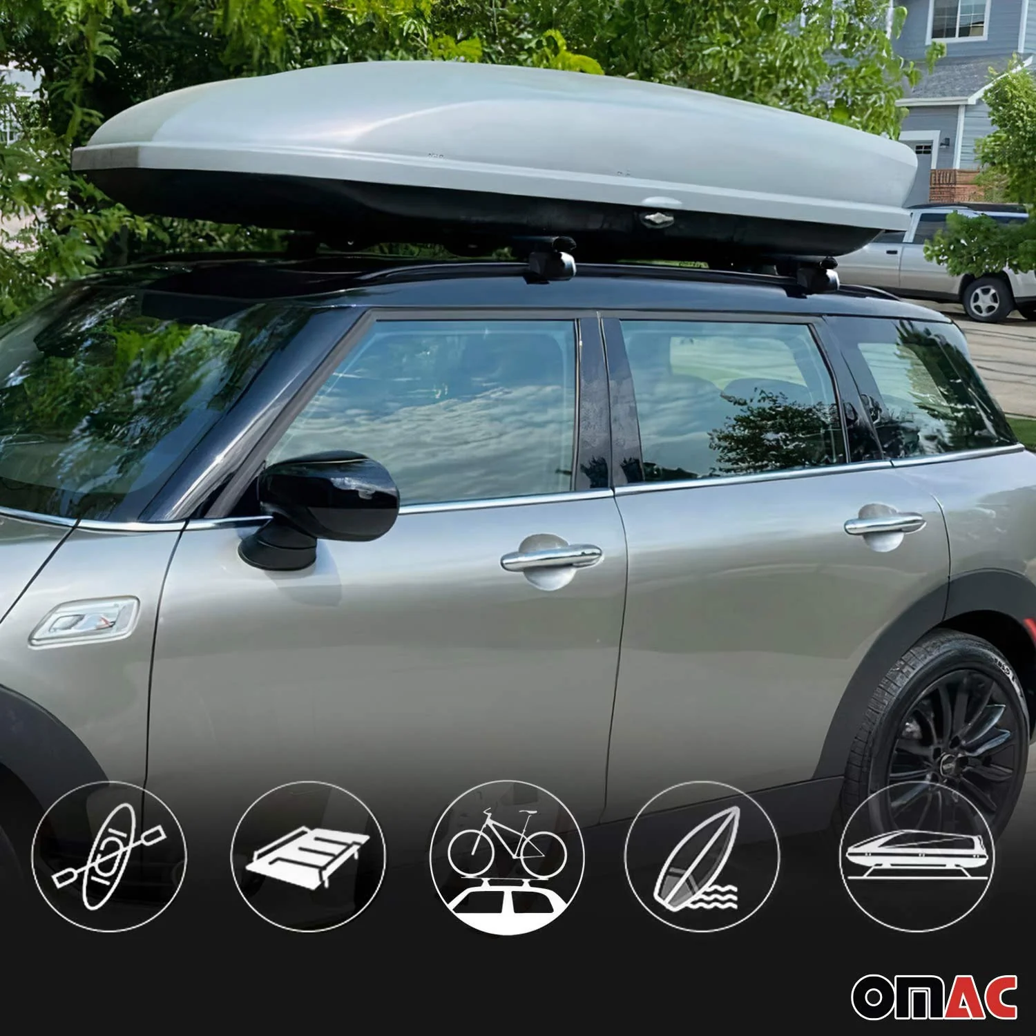 Dachträger Grundtäger für Opel Mokka \ Mokka X 2012-2019 75kg Silber Alu 2 tlg - Image 7