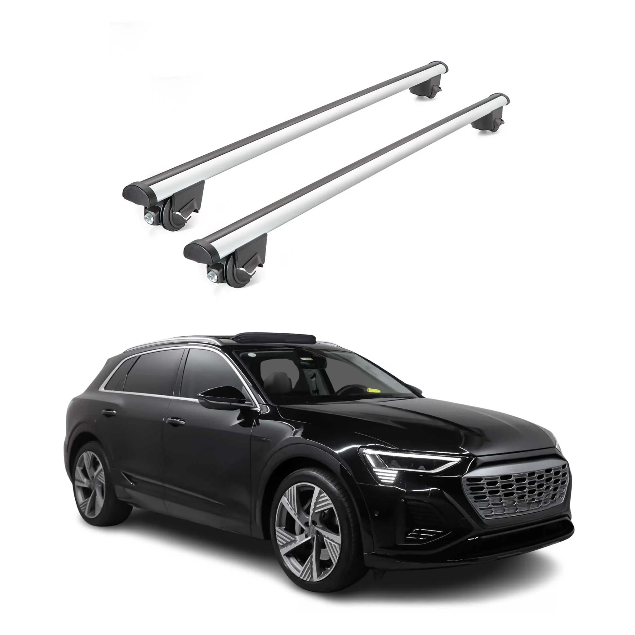 Dachträger für Audi Q8 E-Tron Sportback / Q8 E-Tron SUV 2023-2025 Grau 100kg 2x