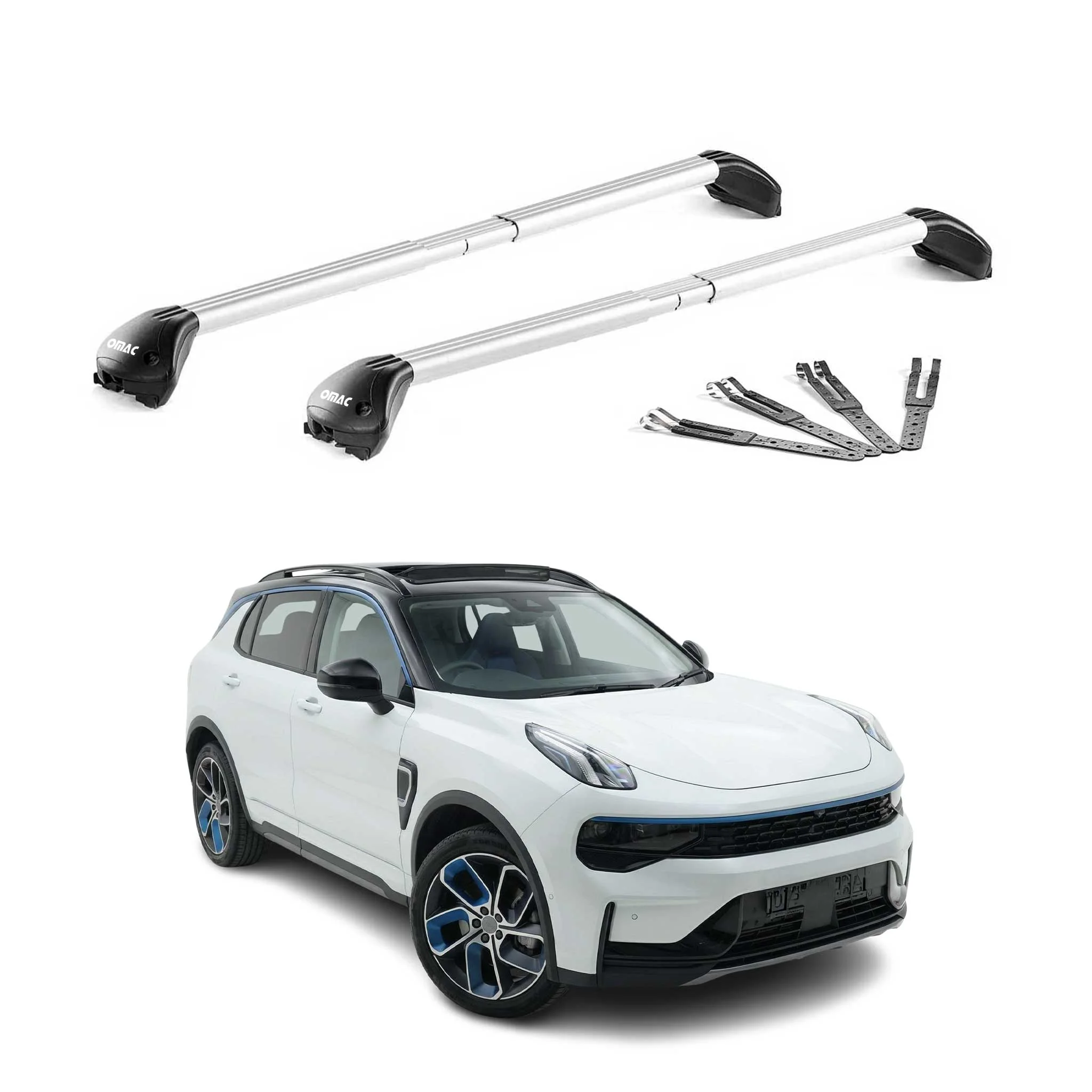 Dachträger für Linky & Co 01 2021-2026 Facelift 100kg Aluminium Silber 2x ABE