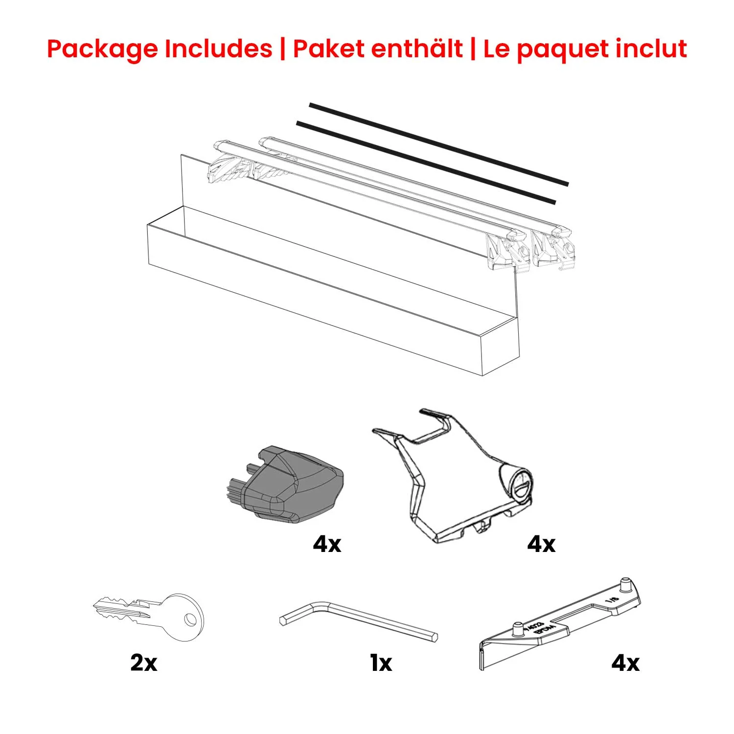 Dachträger für MG ZS II / EZS II 2024-2026 100kg Aluminium Schwarz 2 tlg ABE - Image 8