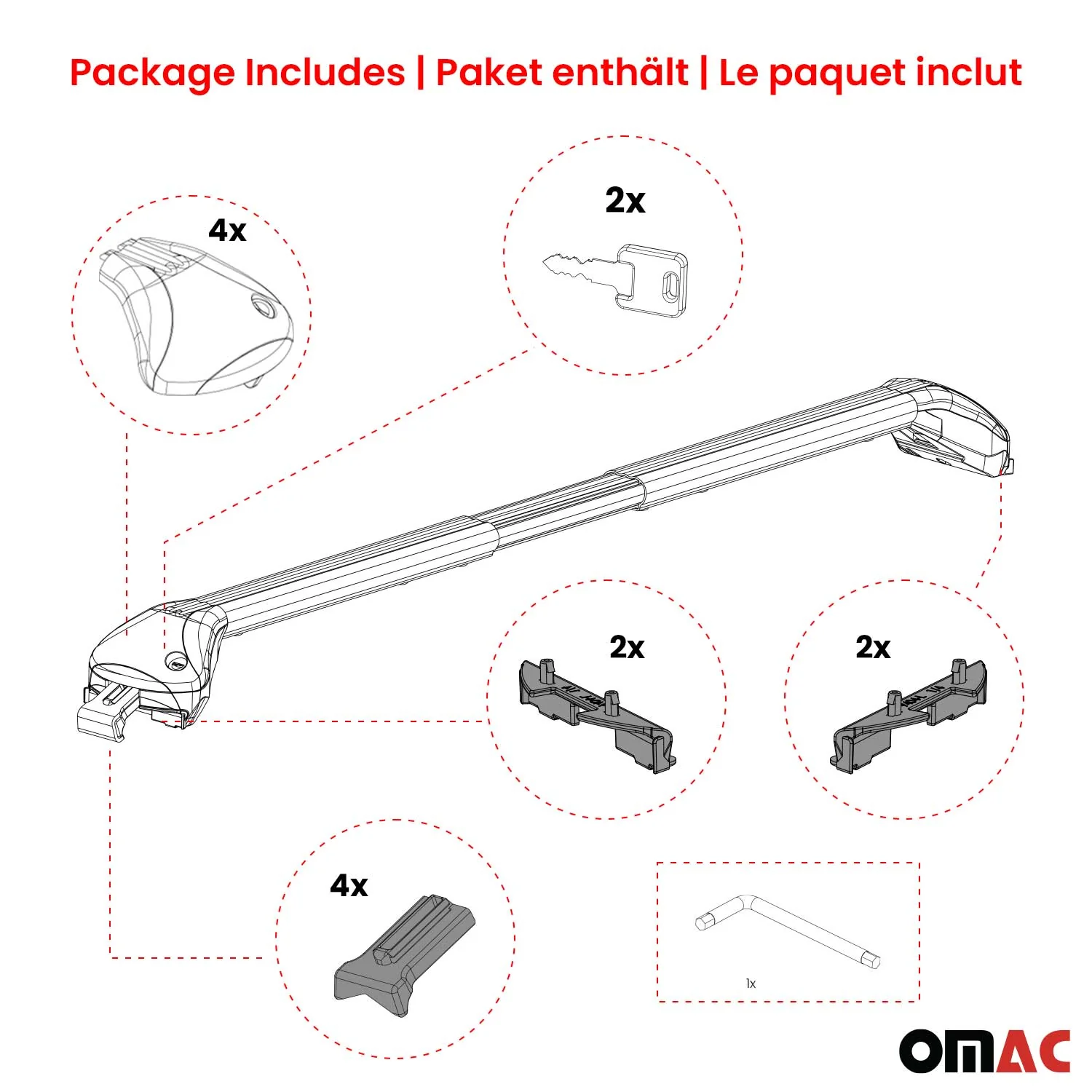 Dachträger Grundtäger für Nissan Qashqai J11 J12 2014-2021 100kg Alu Grau 2x ABE - Image 7