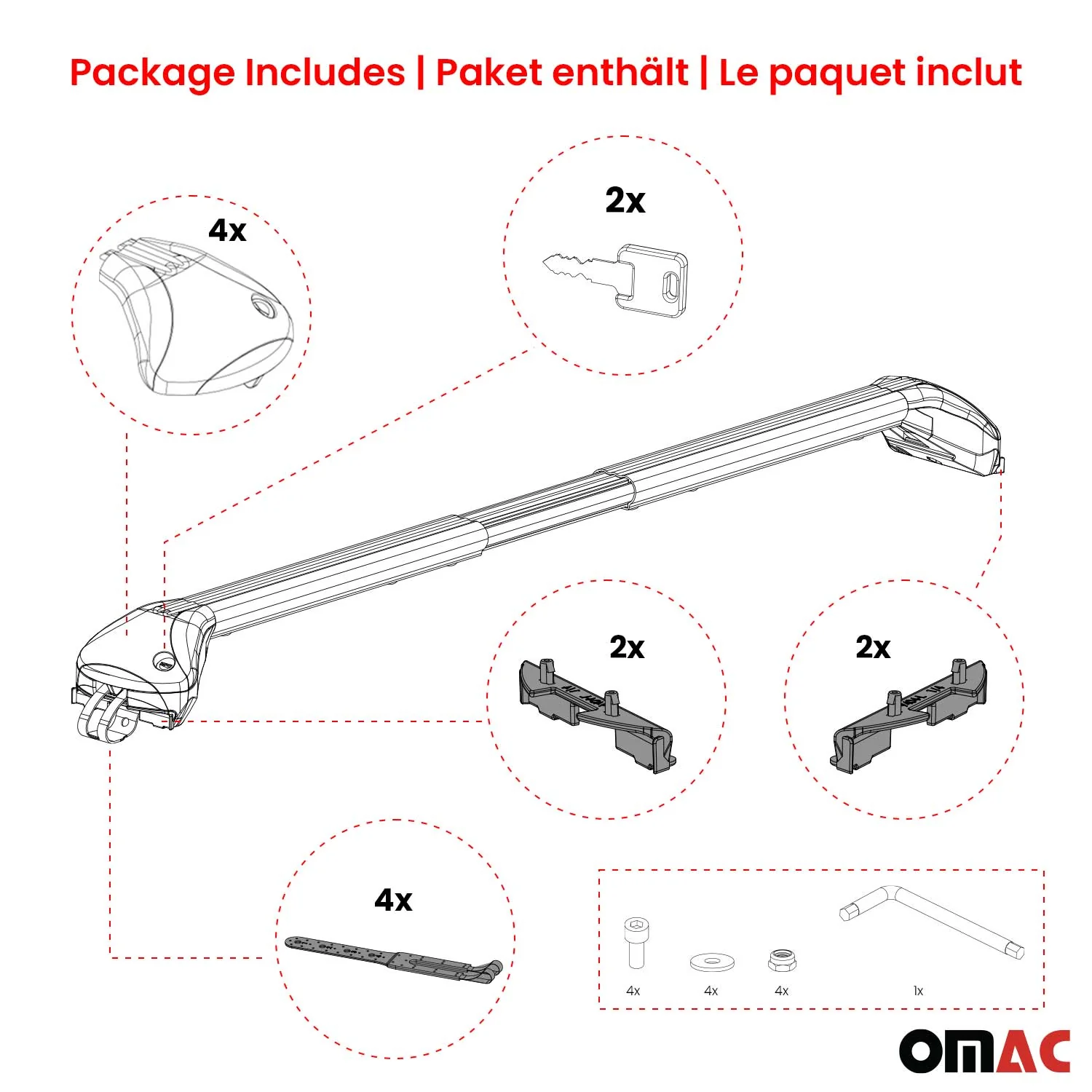 Dachträger Grundtäger für BMW X5 E70 E53 1999-2013 5 tür 100kg Alu Silber 2x ABE - Image 8