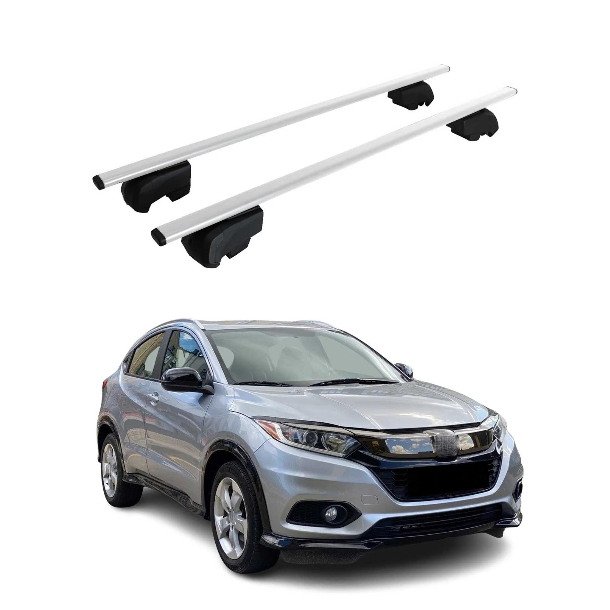 Dachträger Gepäckträger für Honda HR-V 2015-2021 Grundträger ABE Silber 2x
