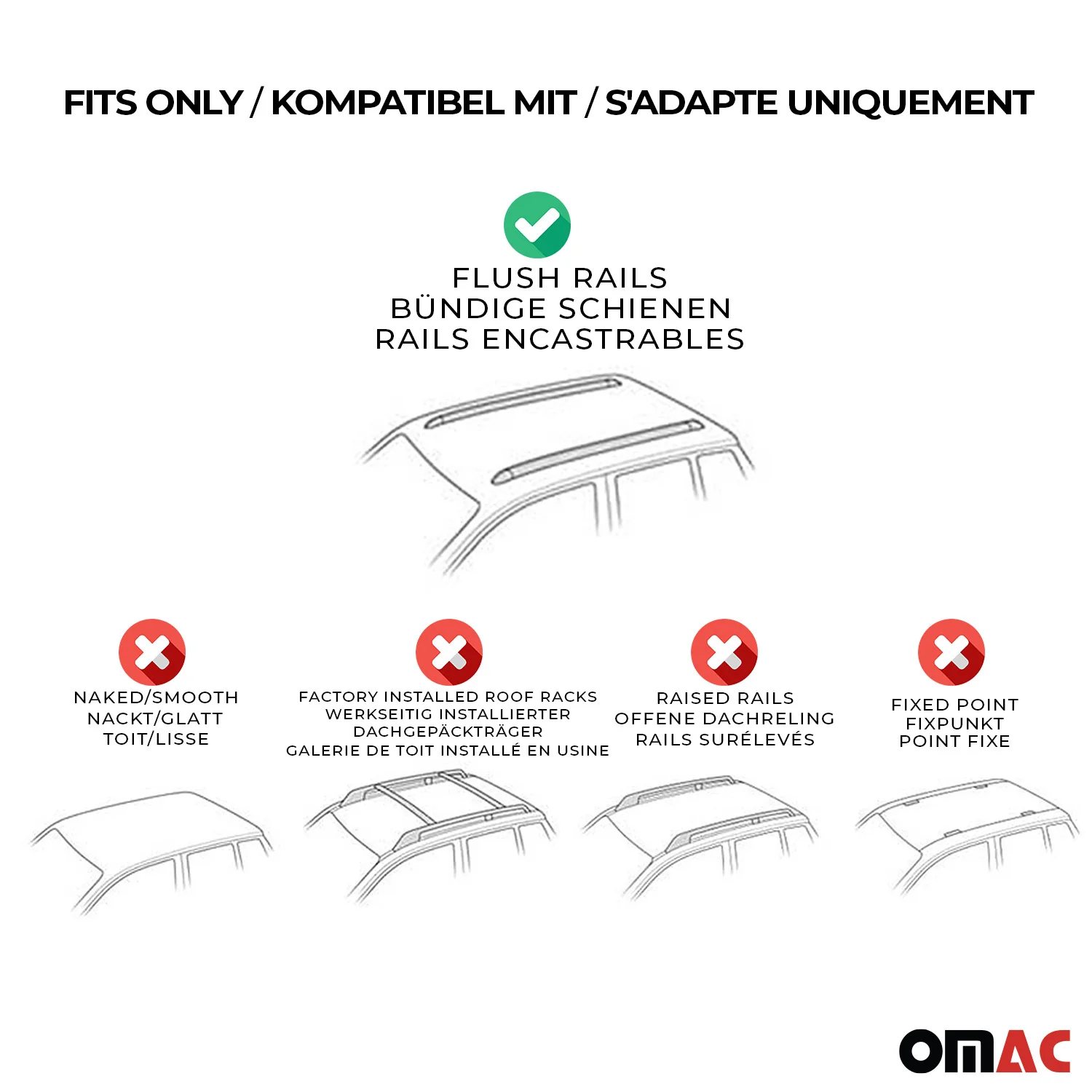Dachträger Gepäckträger für Jeep Compass 2017-2025 Aluminium Silber 2tlg - Image 4