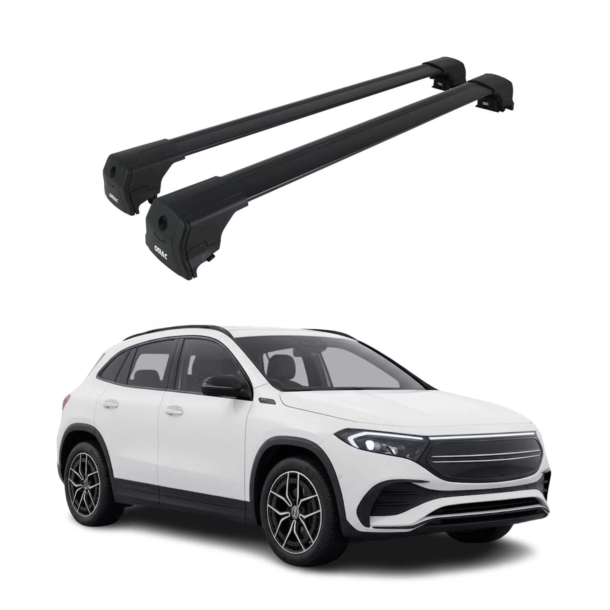 Dachträger Gepäckträger für Mercedes EQA H243 2022-2026 ABE Alu Schwarz