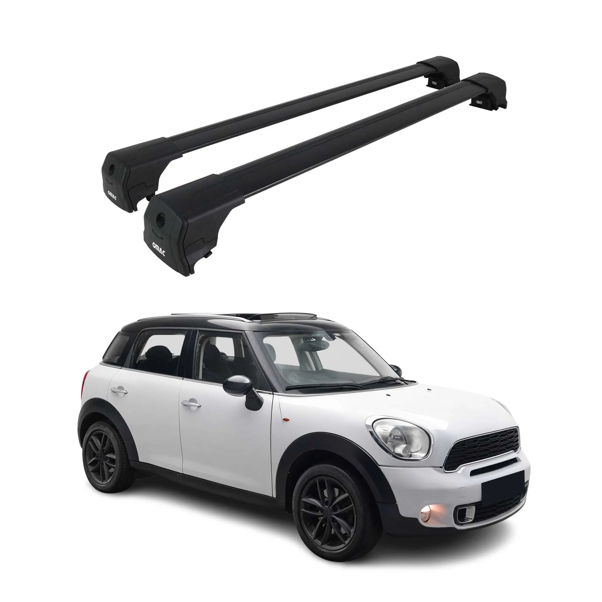 Dachträger Gepäckträger für Mini Cooper Countryman 2010-2016 ABE Alu Schwarz