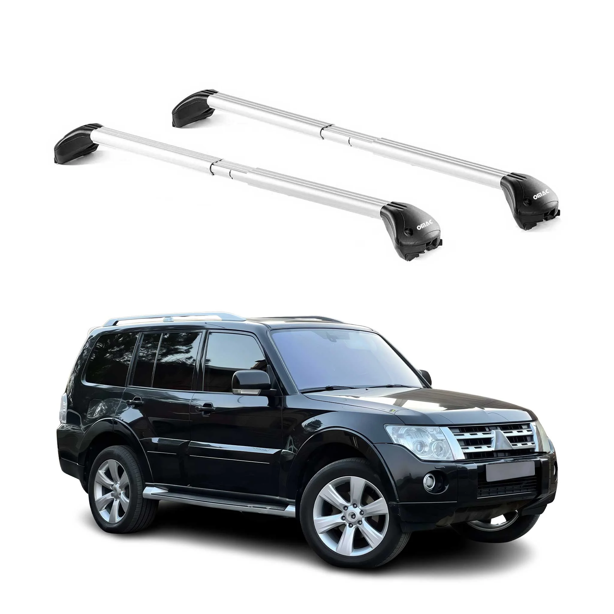 Dachträger für Mitsubishi Pajero V60 V80 1999-2021 100kg Alu Silber 2x ABE