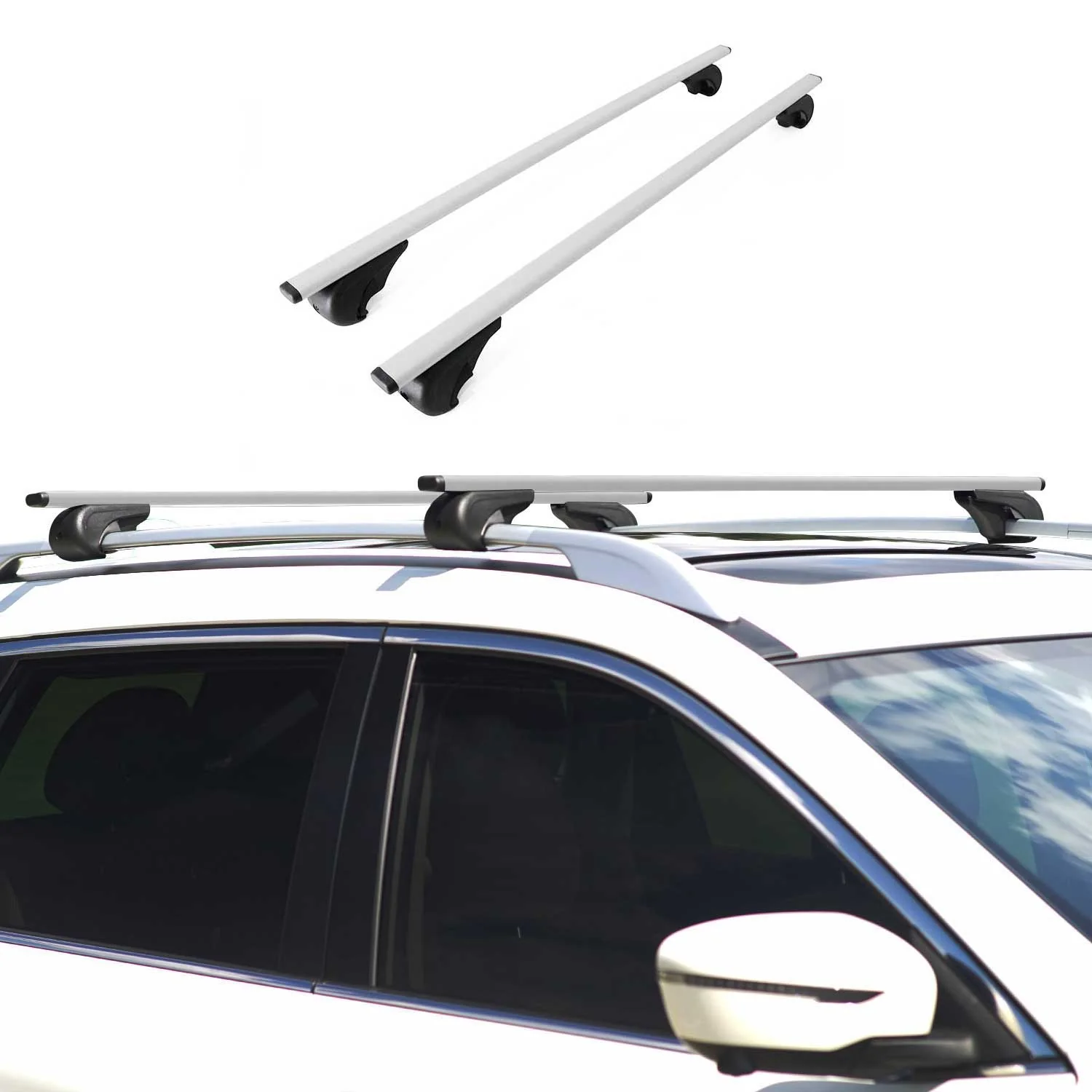 Dachträger Gepäckträger für Nissan Kubistar X80 2004-2007 Metall Grau - Image 2