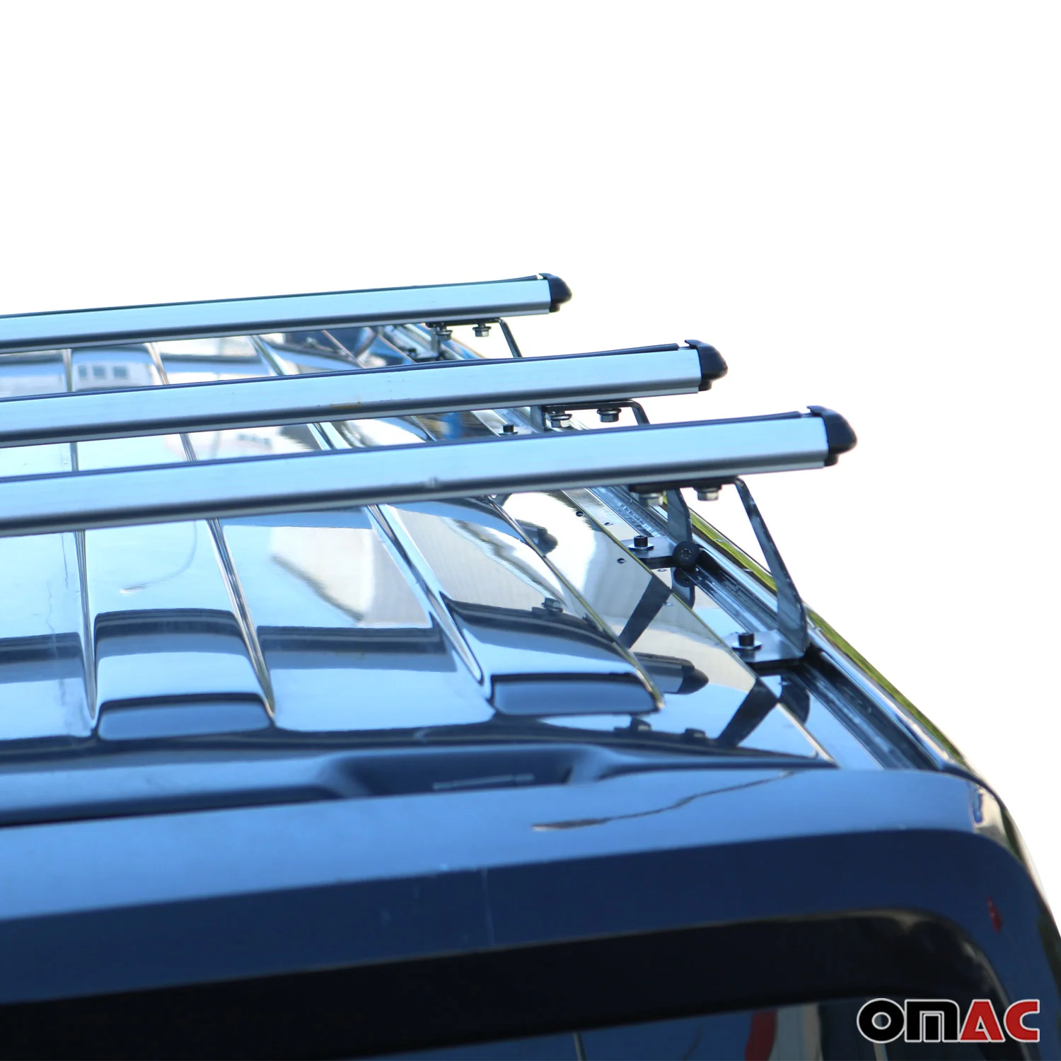 Dachträger Grundtäger für Nissan NV200 2009-2020 75kg Aluminium Grau 3 tlg - Image 8