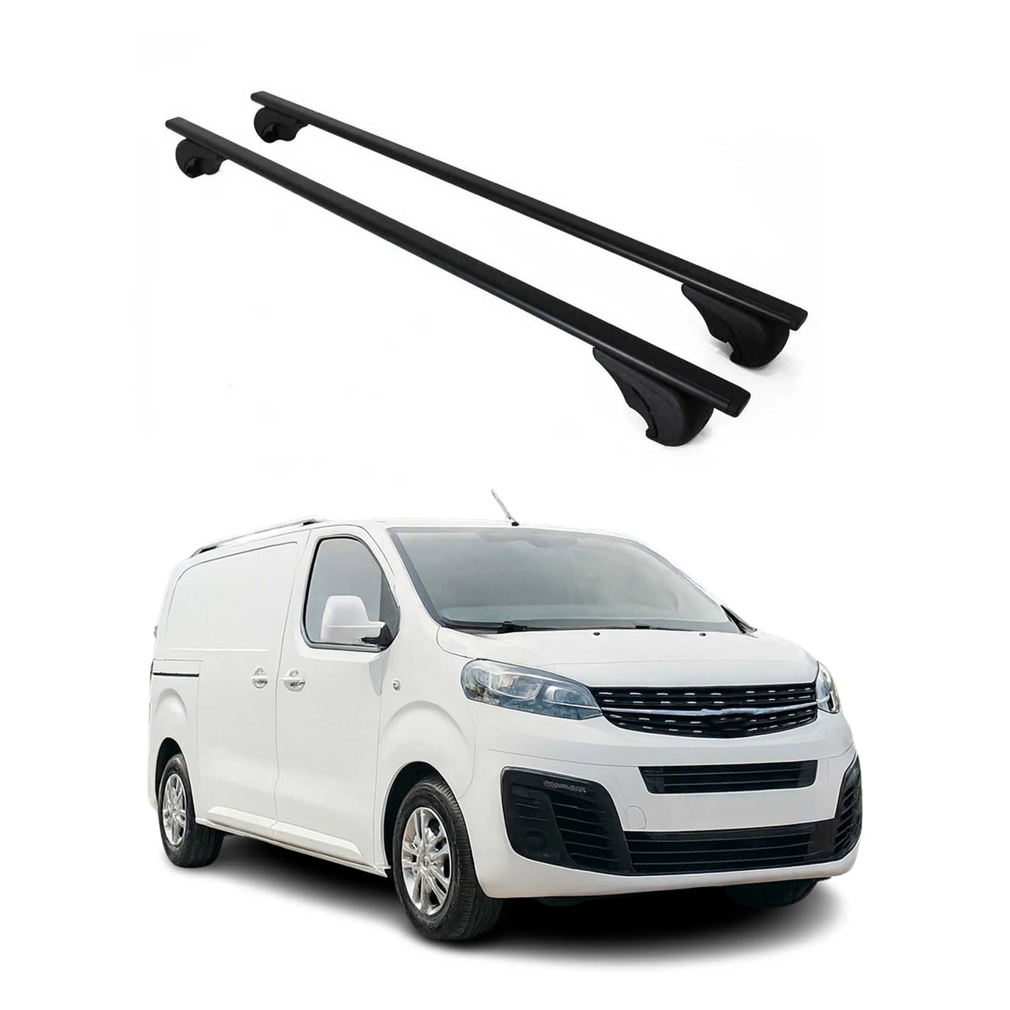 Dachträger Grundtäger für Opel Zafira Life 2019-2026 75kg Metall Schwarz 2 tlg