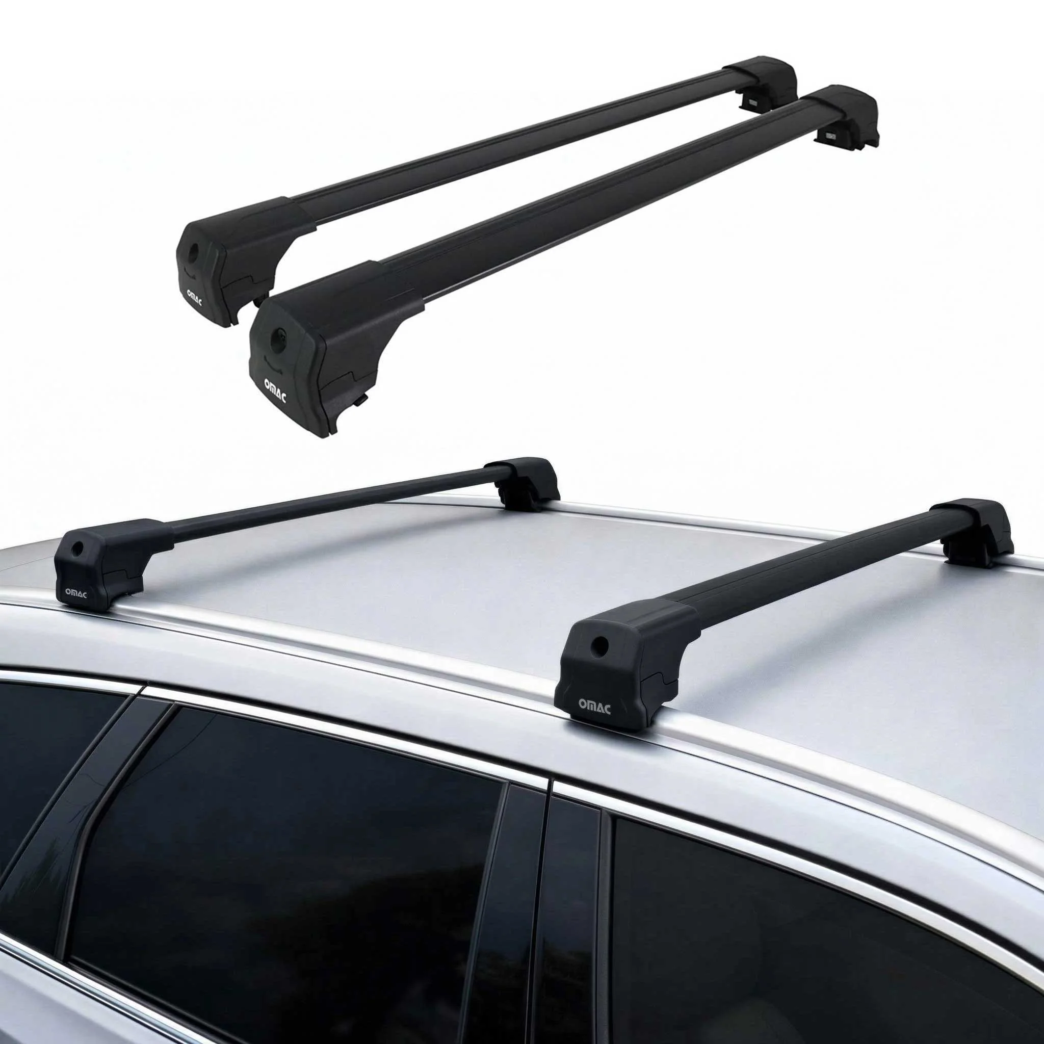 Dachträger Gepäckträger für Peugeot 2008 2019-2026 ABE Aluminium Schwarz - Image 2