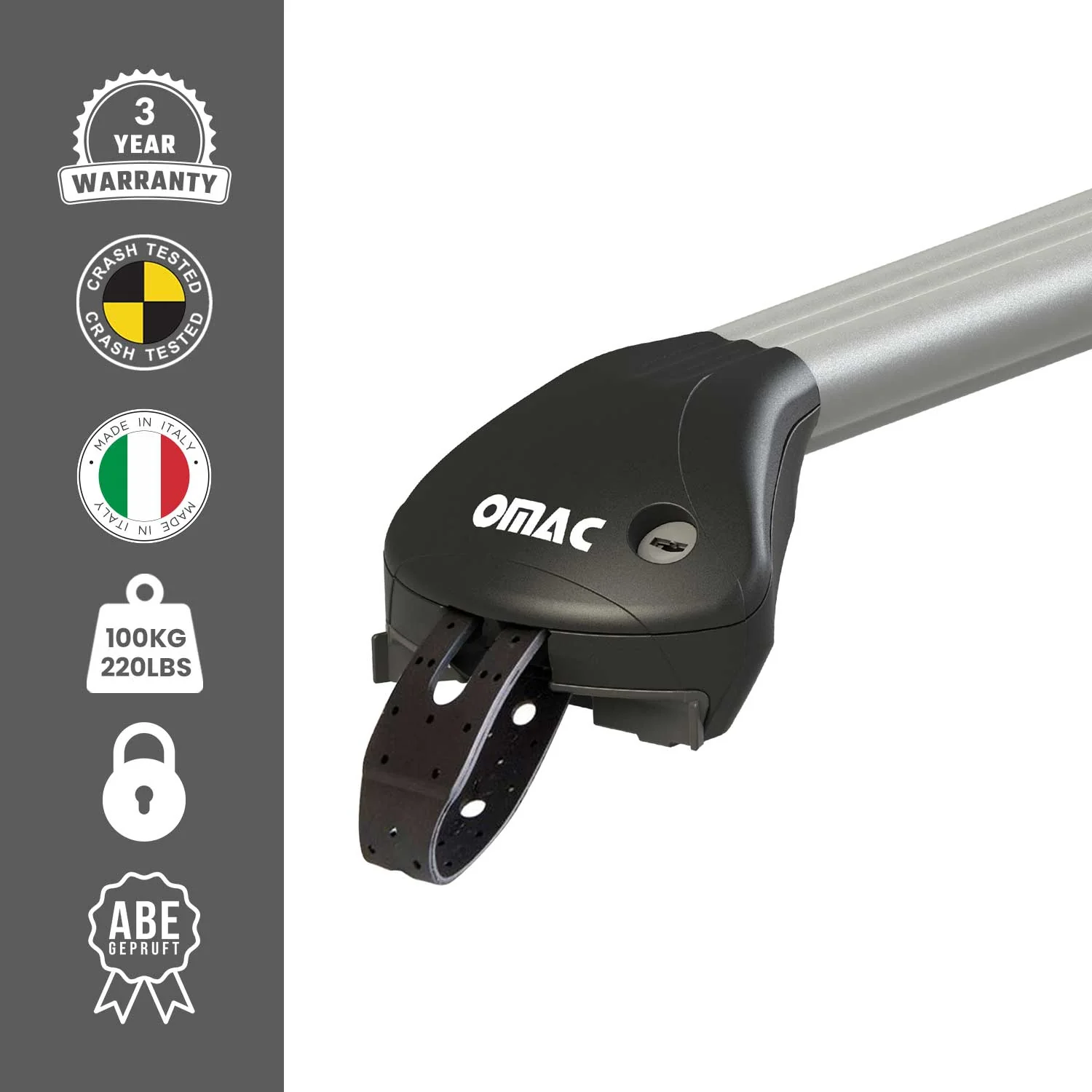 Dachträger Grundtäger für Ssangyong Musso 1993-2005 5 tür 100kg Alu Grau 2x ABE - Image 4