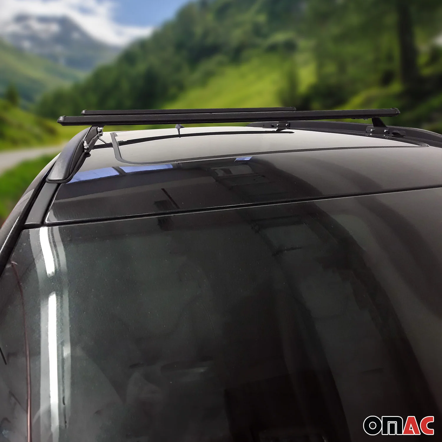 Dachträger Grundtäger für Jeep Compass II 2017-2025 75kg Aluminium Schwarz 2 tlg - Image 3