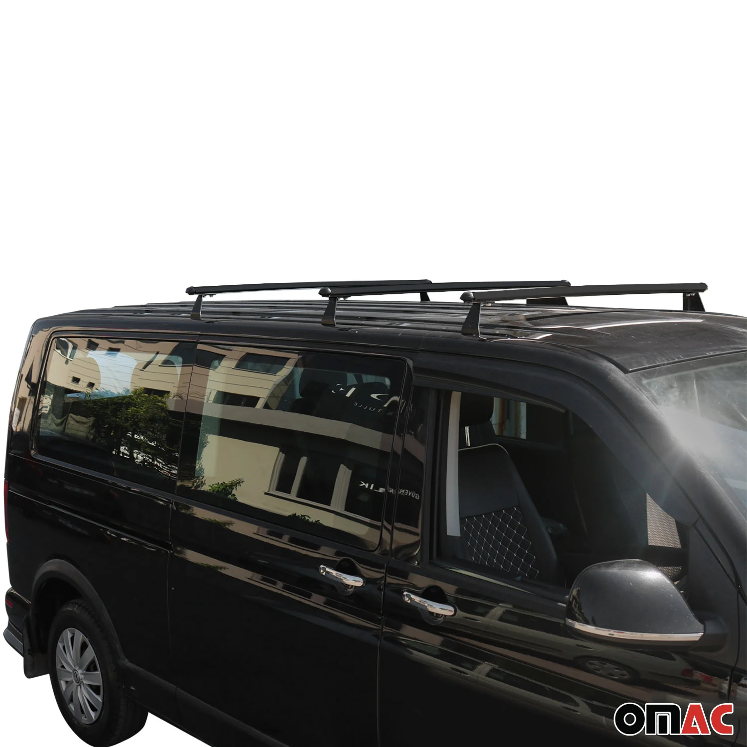 Dachträger für VW T5 T6 Transporter Multivan Caravelle 2003-24 Alu Schwarz 3tlg - Image 3