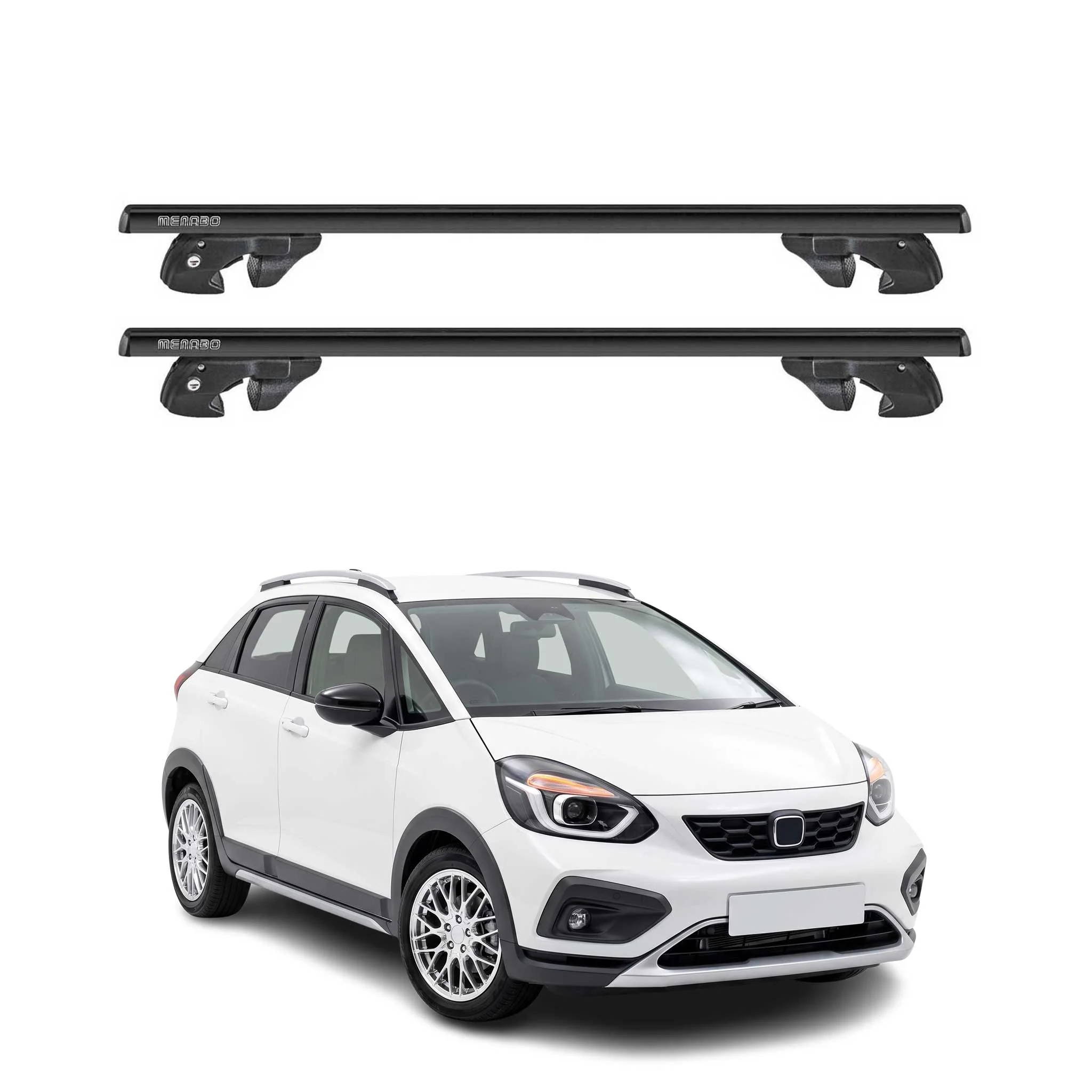 Dachträger Grundtäger für Honda Jazz Crosstar 2020-2026 Alu 90kg TÜV Schwarz 2x